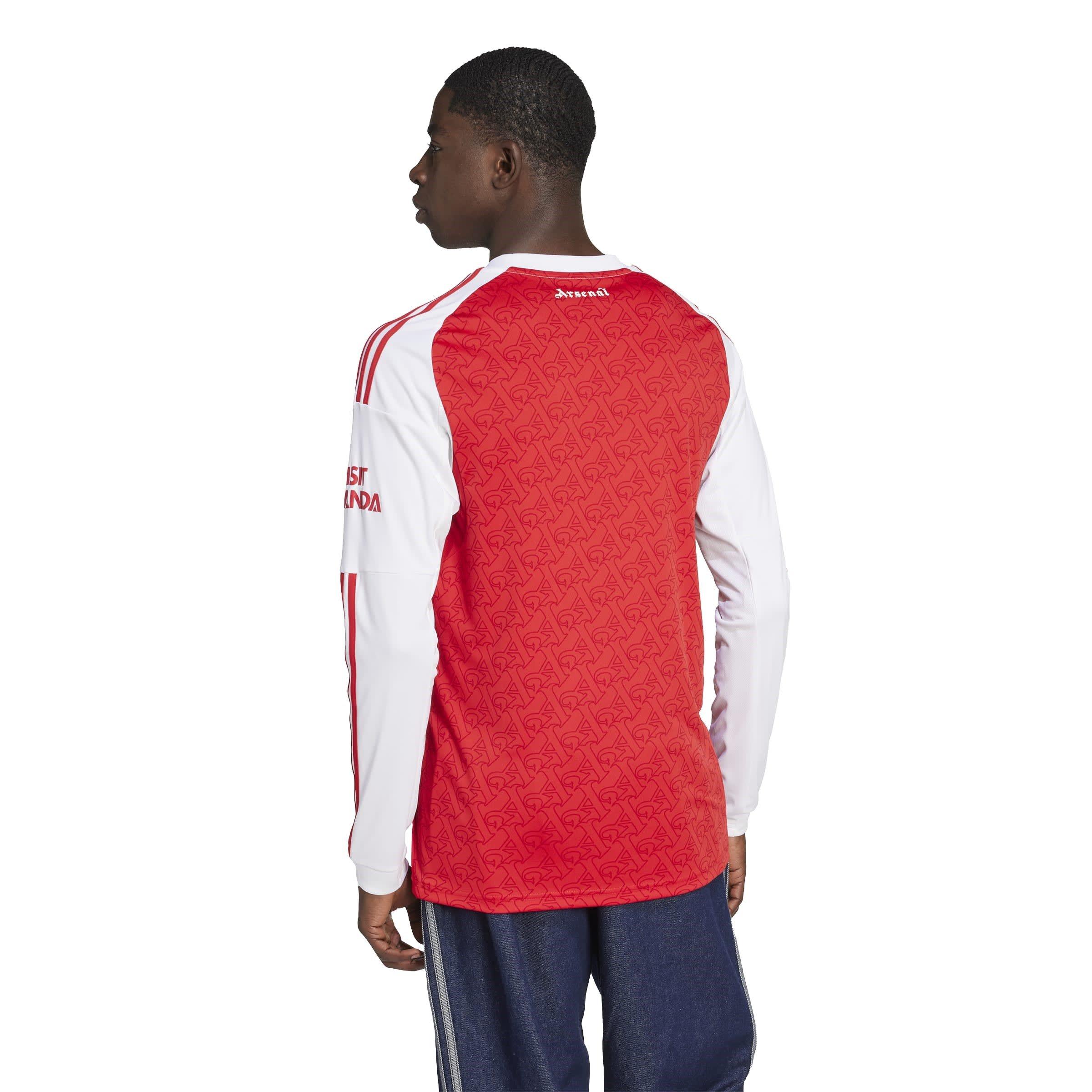 Red/White - adidas - Arsenal Long Sleeve Home Shirt 2025 2026 Mens - 4