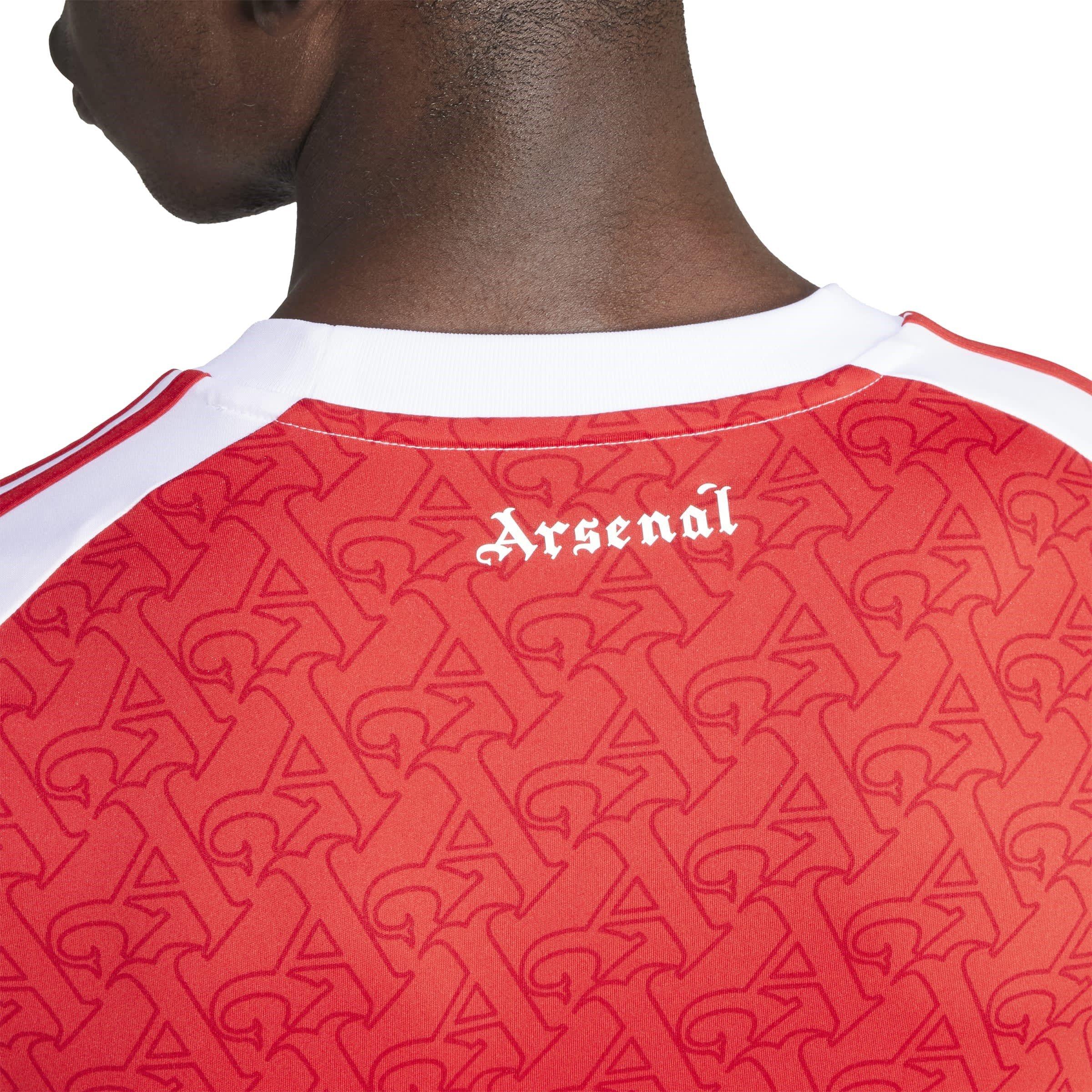 Red/White - adidas - Arsenal Long Sleeve Home Shirt 2025 2026 Mens - 6