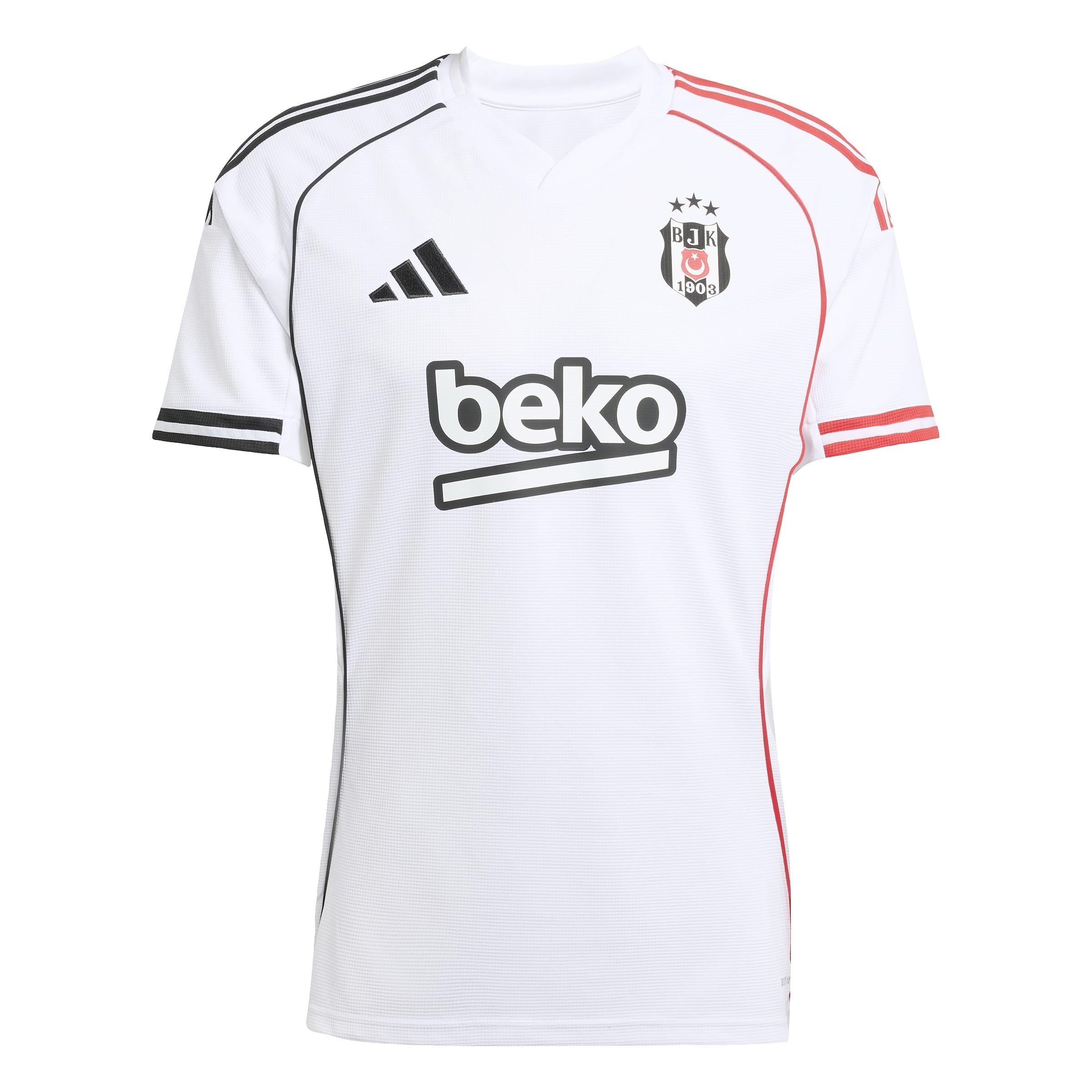 White - adidas - Besiktas 2025 2026 Home Shirt Mens - 1