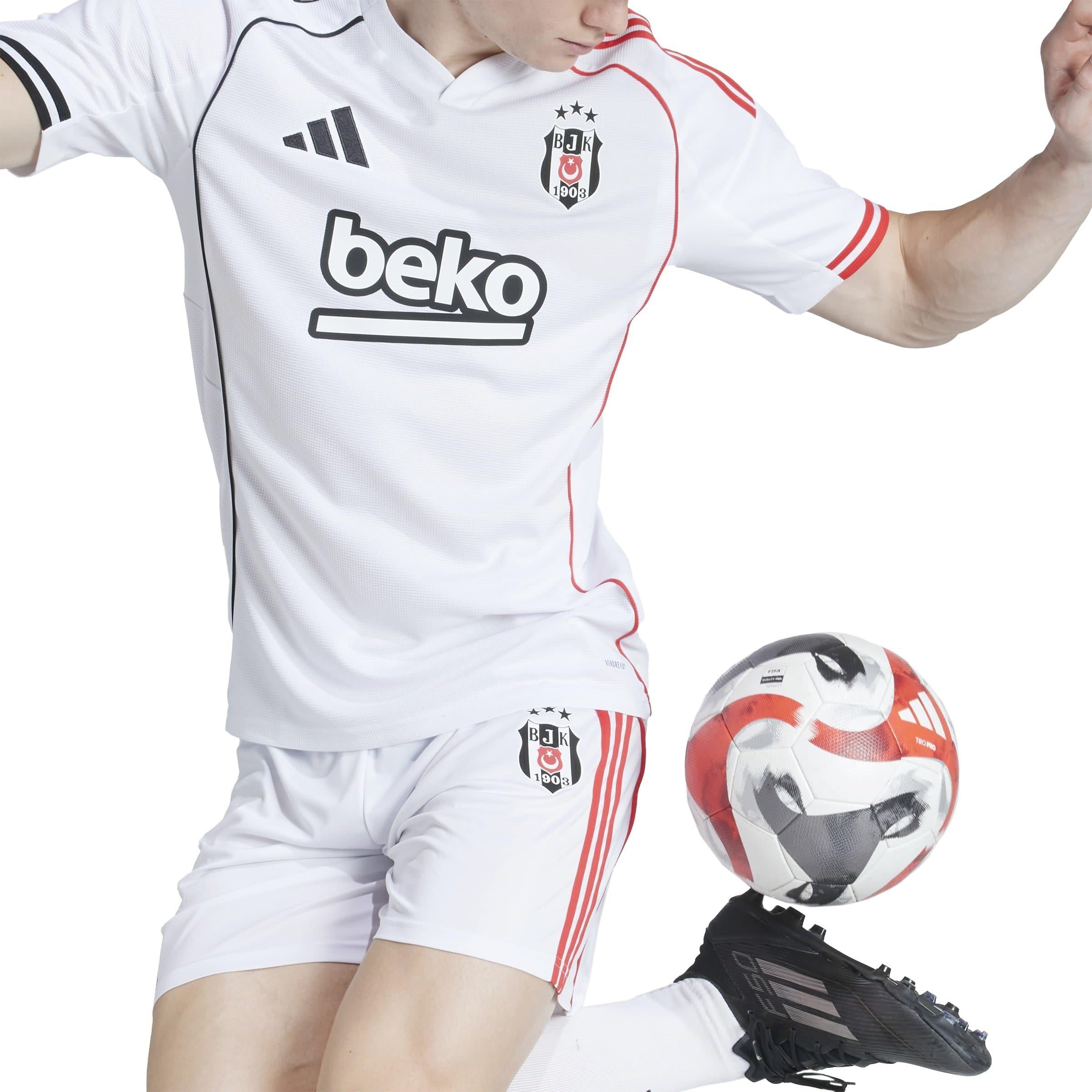 White - adidas - Besiktas 2025 2026 Home Shirt Mens - 6
