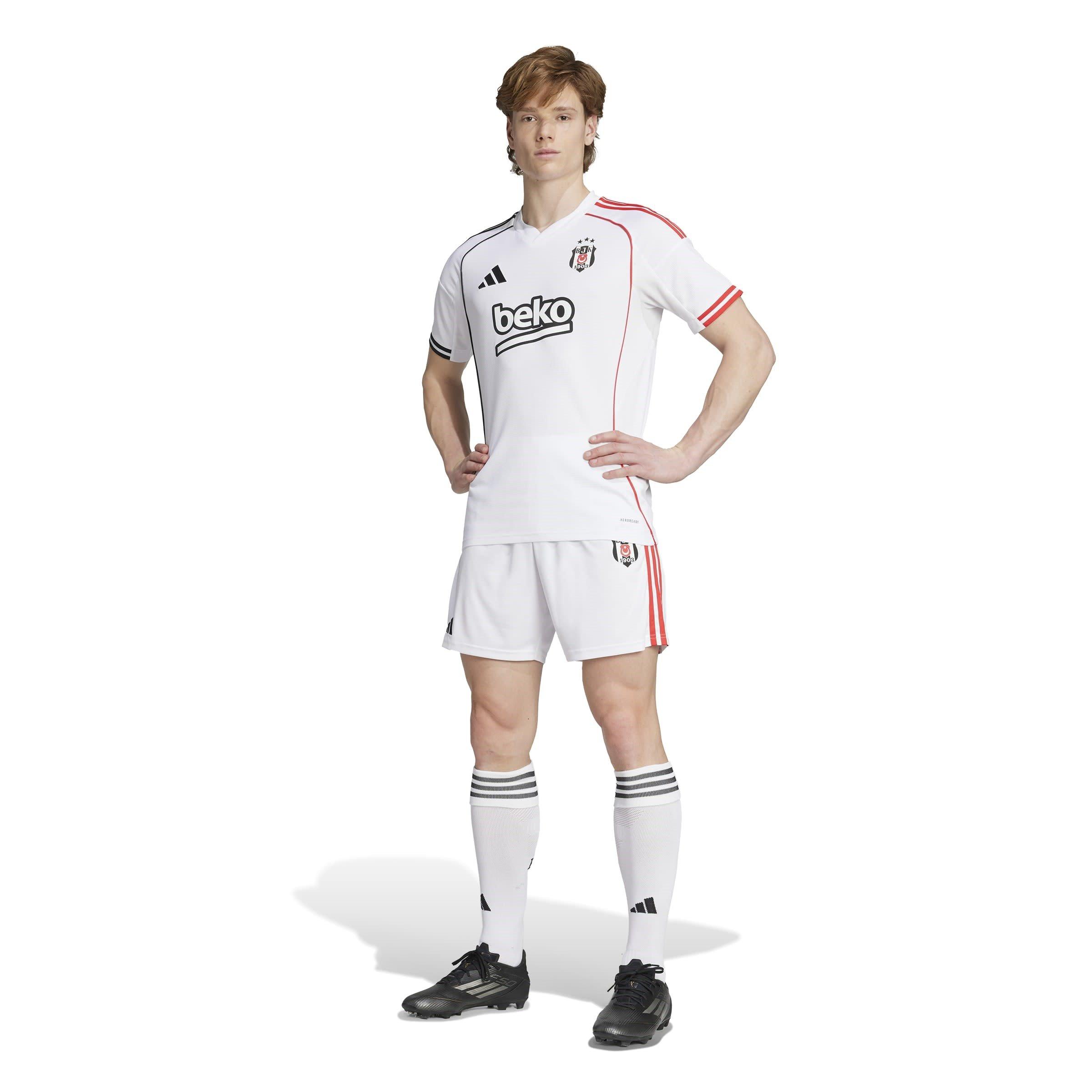 White - adidas - Besiktas 2025 2026 Home Shirt Mens - 7