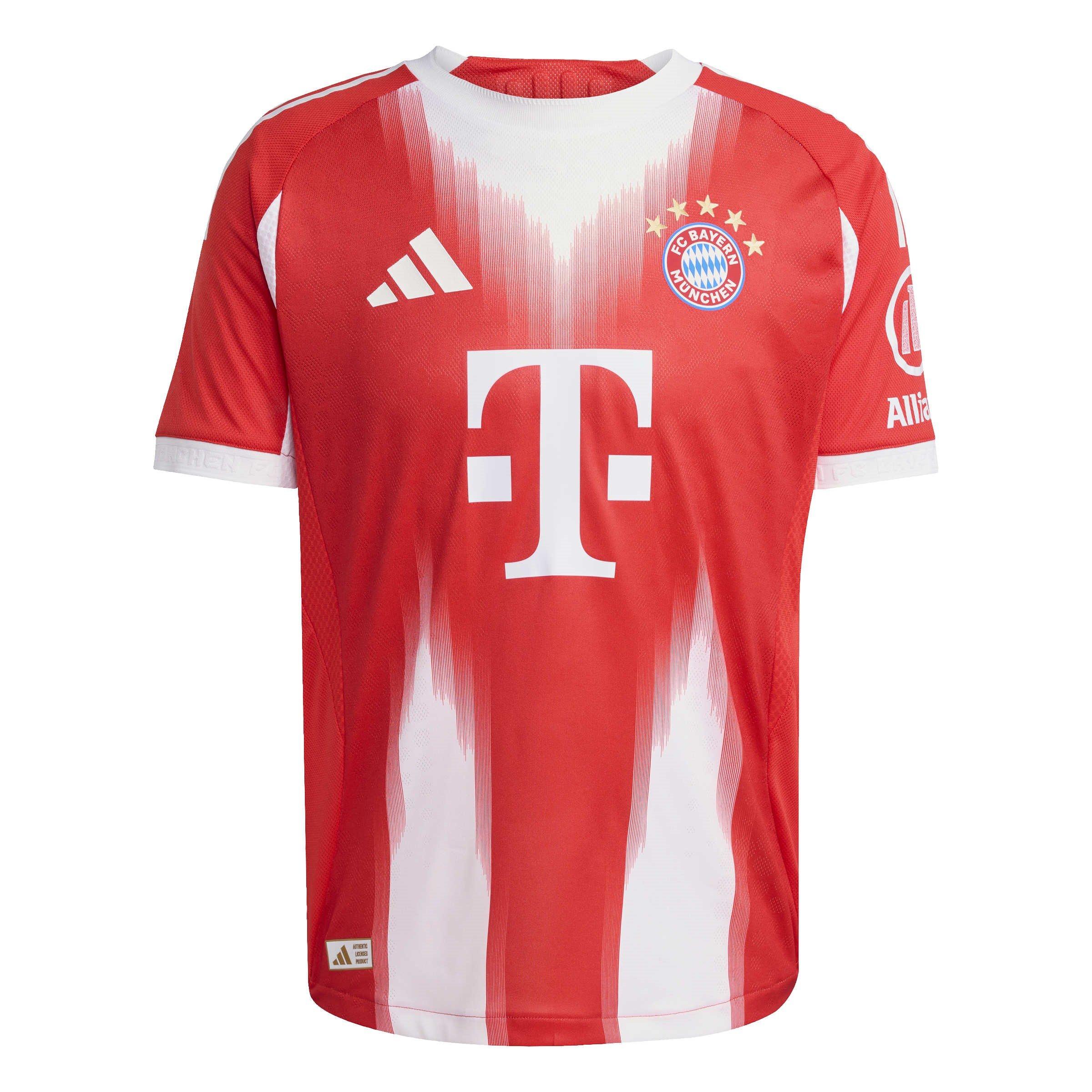 Adidas Men's Bayern Munich Authentic Home Shirt 2025 2026 Adults - Red - S