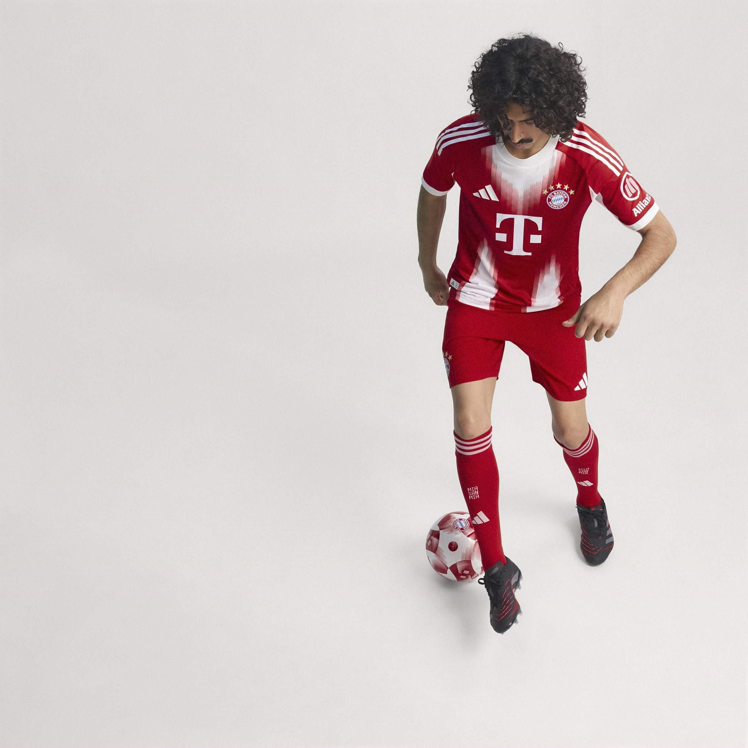 Red - adidas - Bayern Munich Authentic Home Shirt 2025 2026 Adults - 11