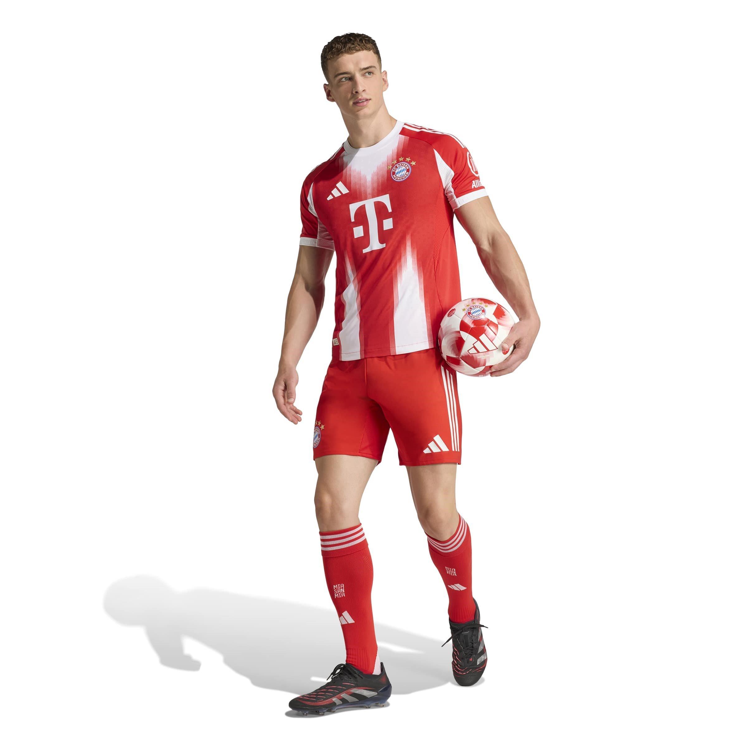 Red - adidas - Bayern Munich Authentic Home Shirt 2025 2026 Adults - 7