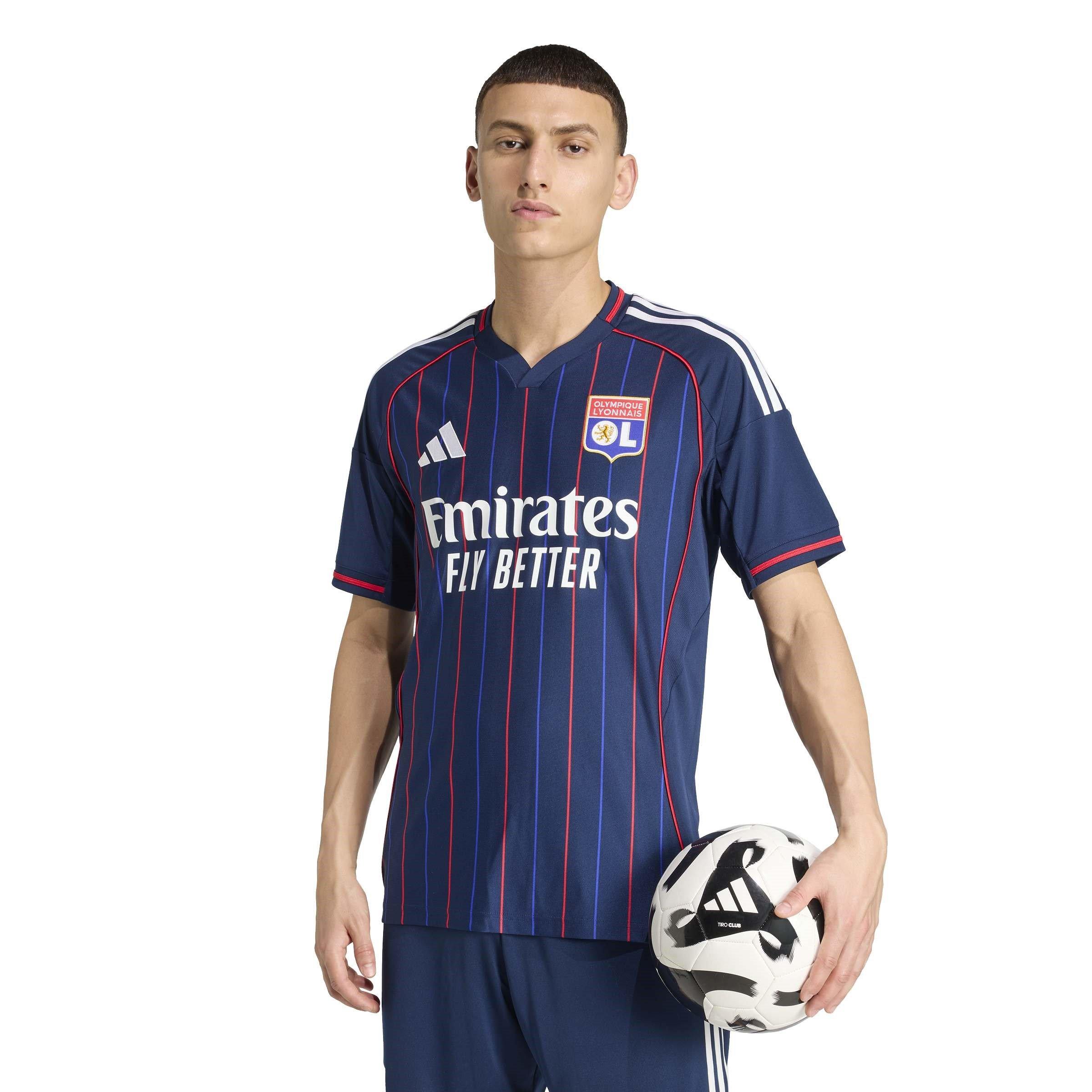 Azul - adidas - Olympique Lyon Away Shirt 2025 2026 Adults - 3