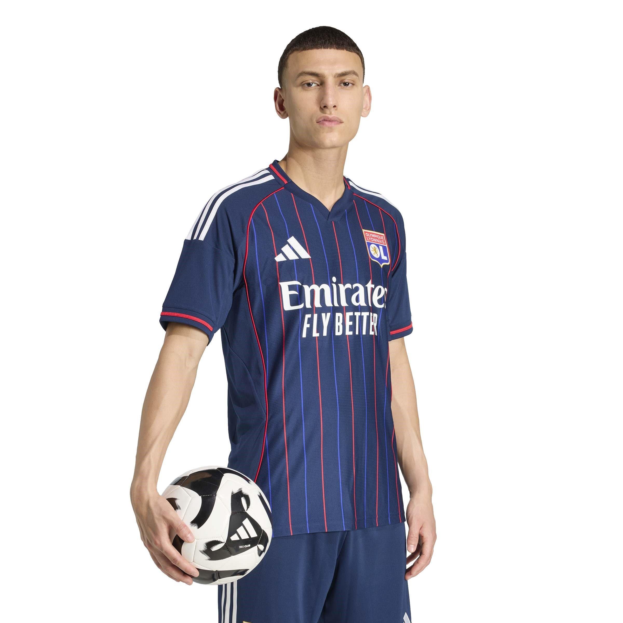 Azul - adidas - Olympique Lyon Away Shirt 2025 2026 Adults - 5
