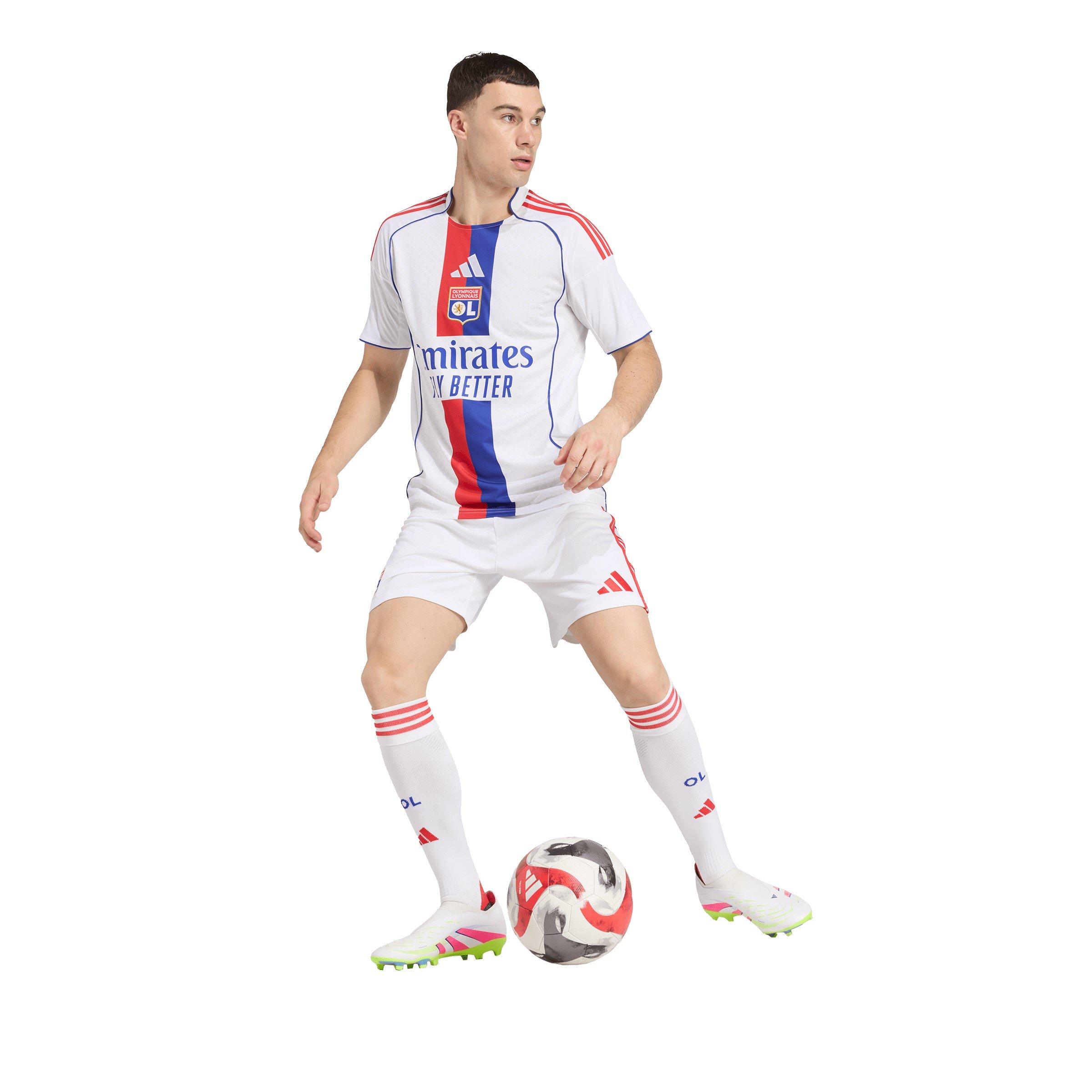 Wit - adidas - Lyon Home Shirt 2025 2026 Adults - 5