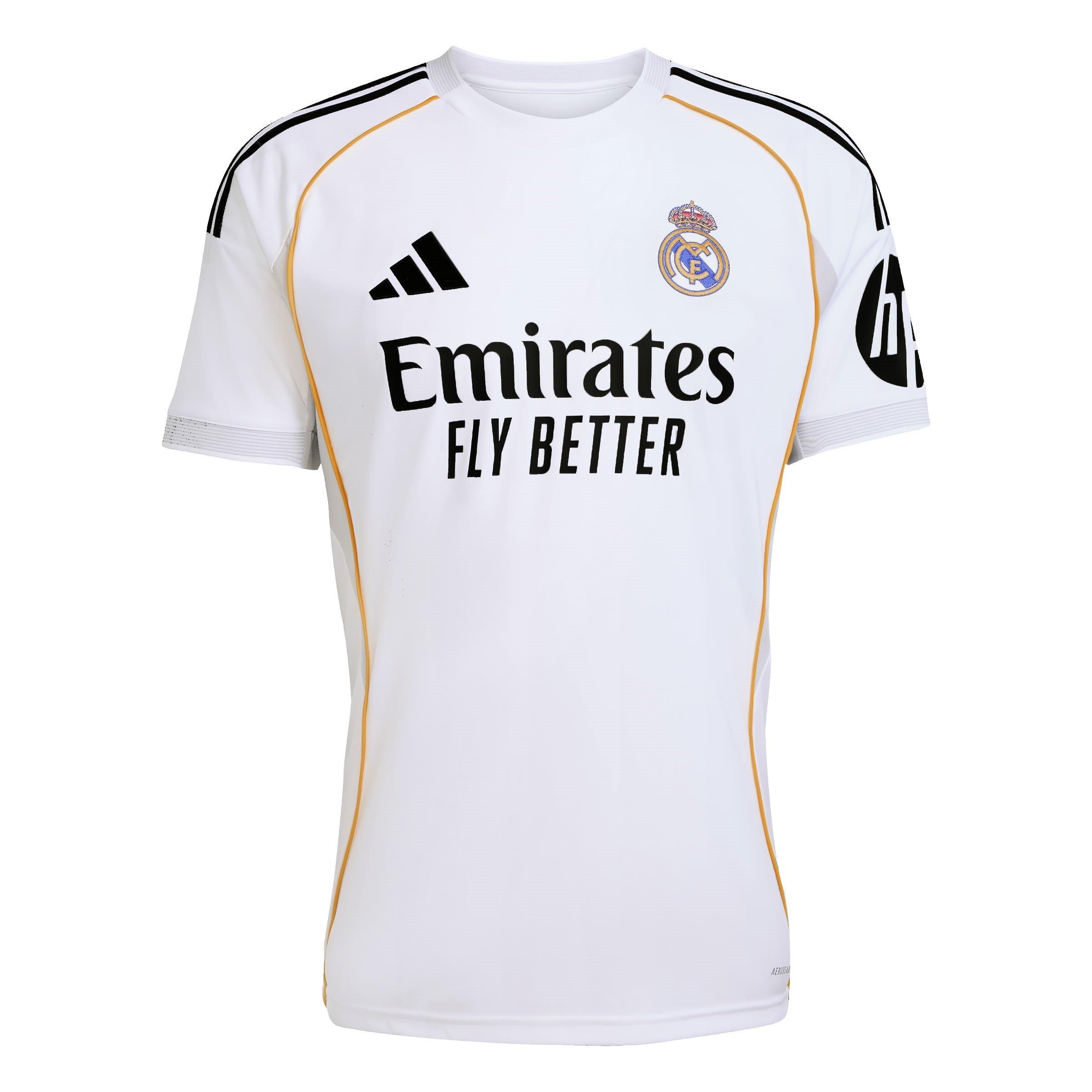 White - adidas - Real Madrid Home Shirt 2025 2026 Adults - 1