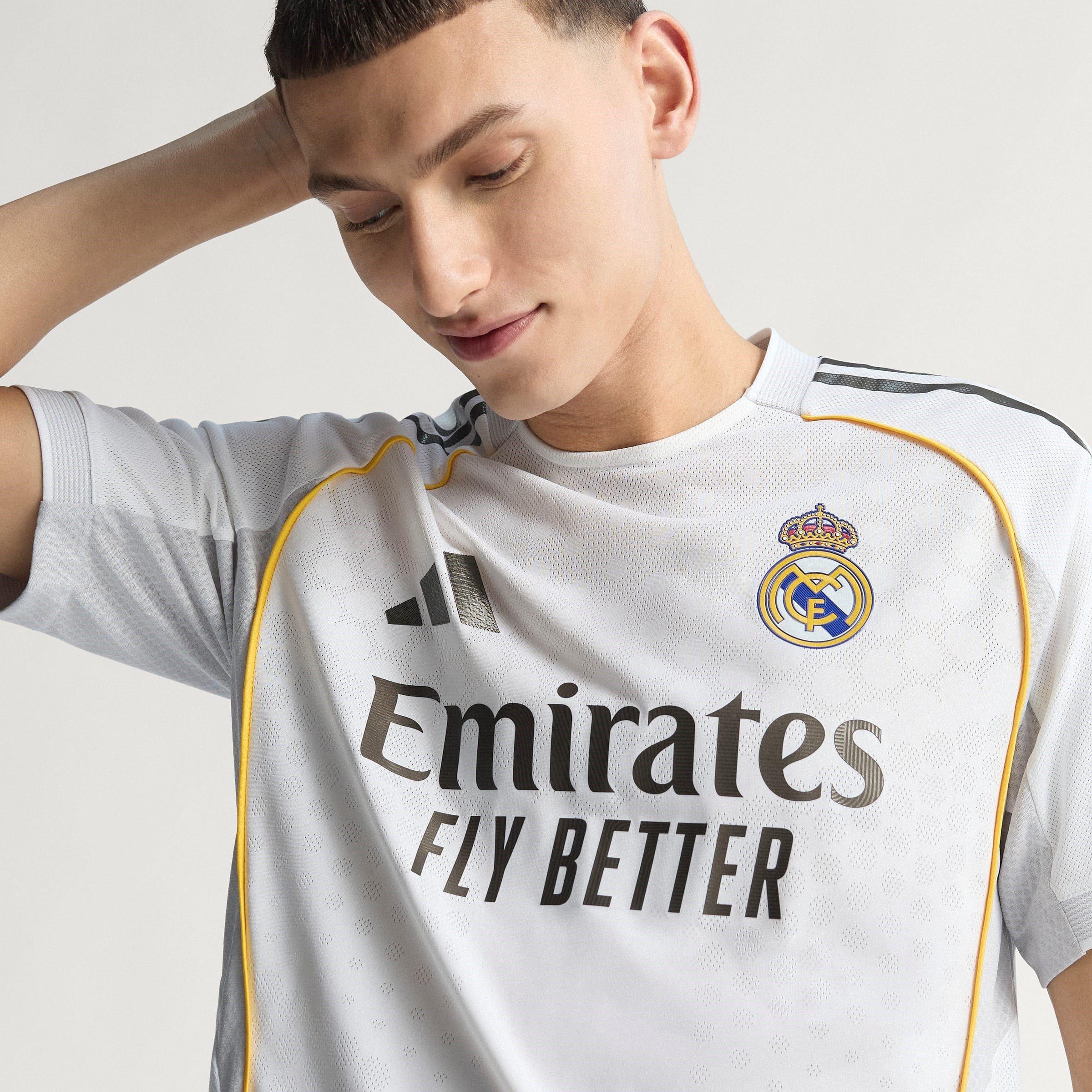 White - adidas - Real Madrid Authentic Home Shirt 2025 2026 Adults - 11