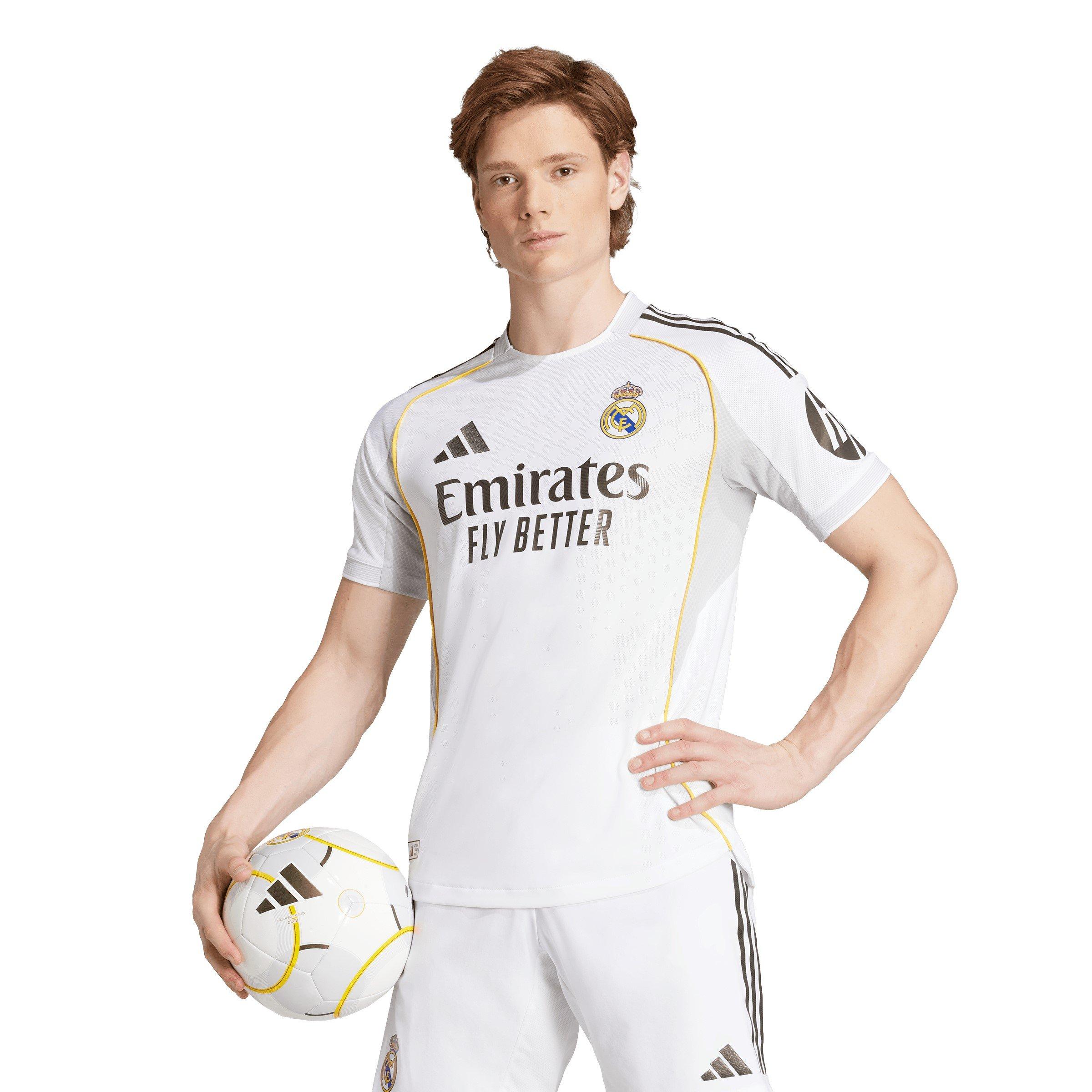 White - adidas - Real Madrid Authentic Home Shirt 2025 2026 Adults - 3