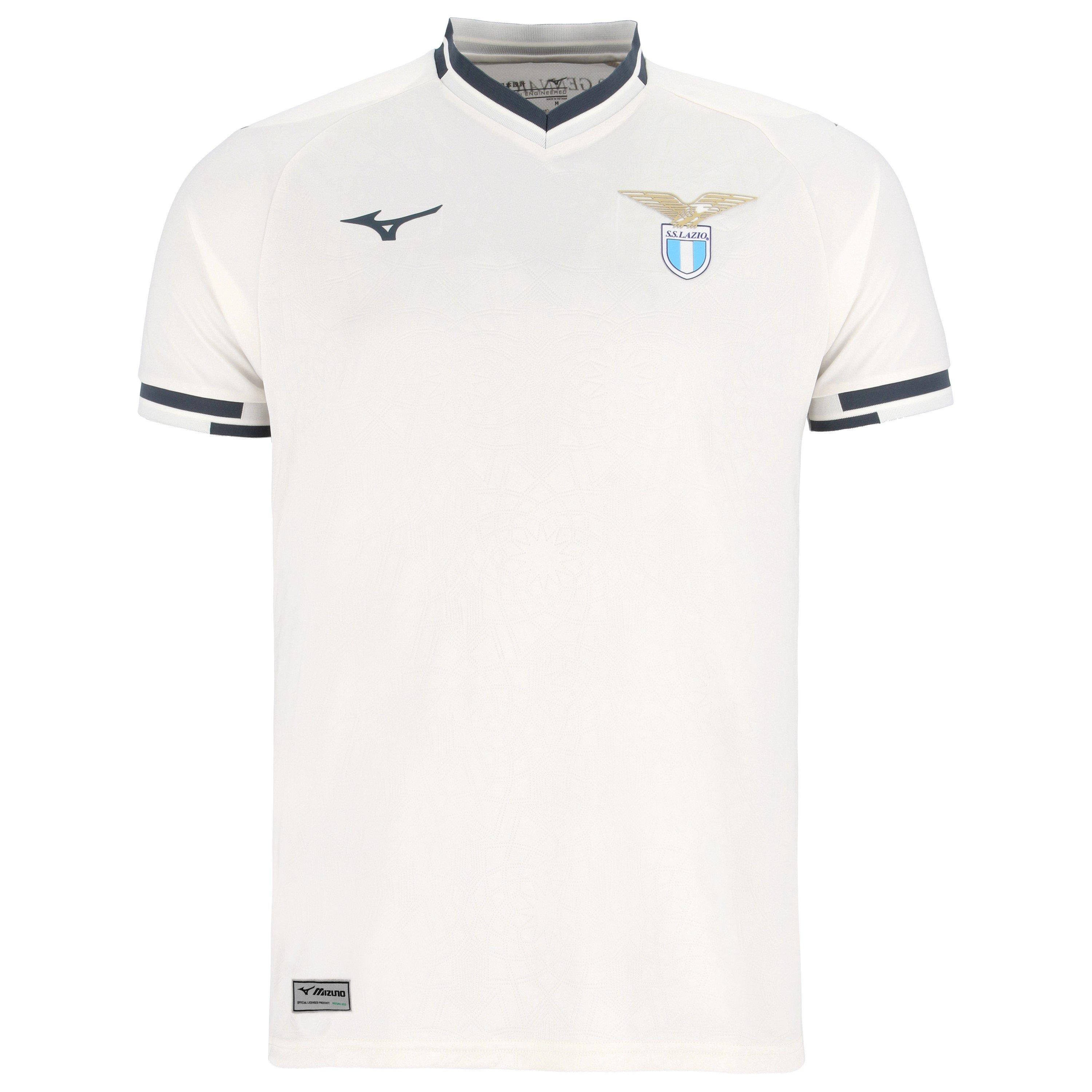 White - Mizuno - S.S. Lazio Home Shirt 2025 2026 Adults - 2