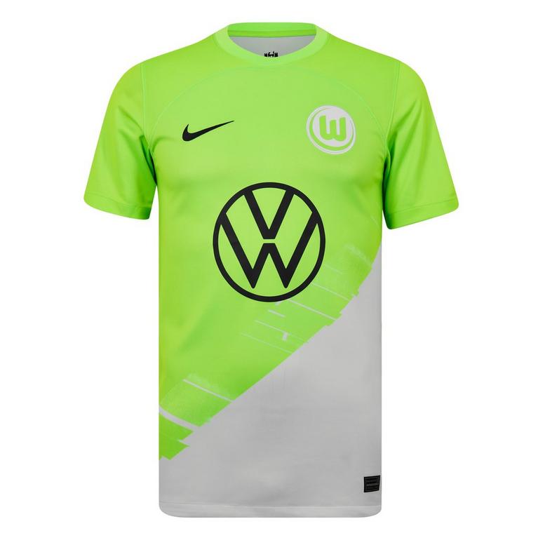 Vert - nike this - Wolfsburg Home Shirt 2023 2024 Adults - 1