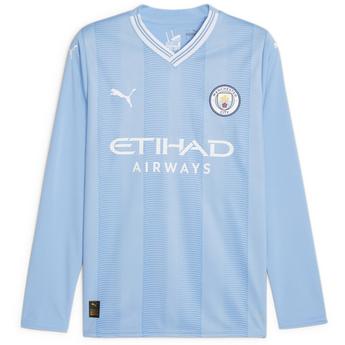 puma media Manchester City Long Sleeve Home Shirt 2023 2024 Adults