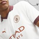 Blanc/Bronze - Puma - Manchester City Authentic Away Shirt 2023 2024 Adults - 3