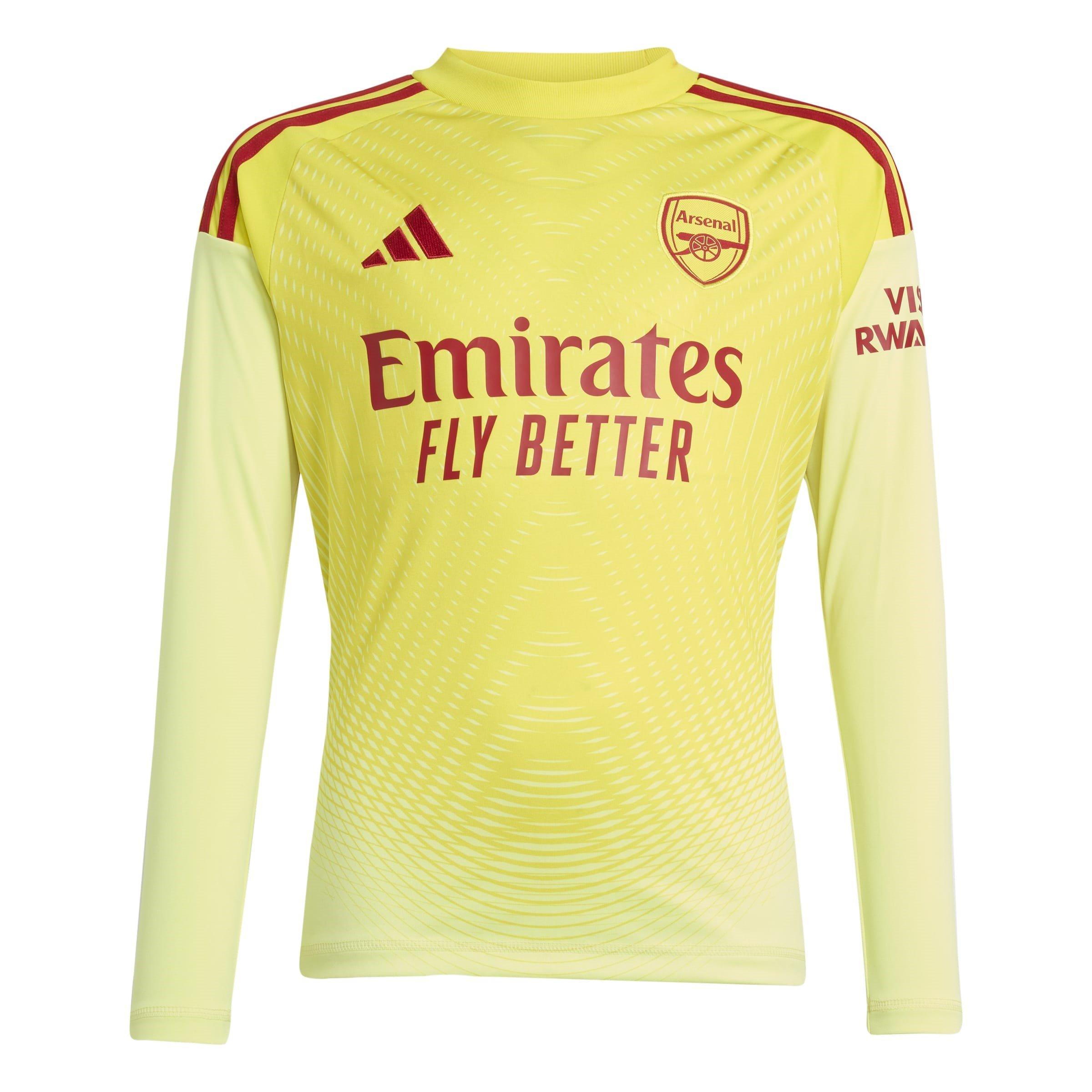 adidas Arsenal Long Sleeve Goalkeeper Shirt 2025 2026 Juniors