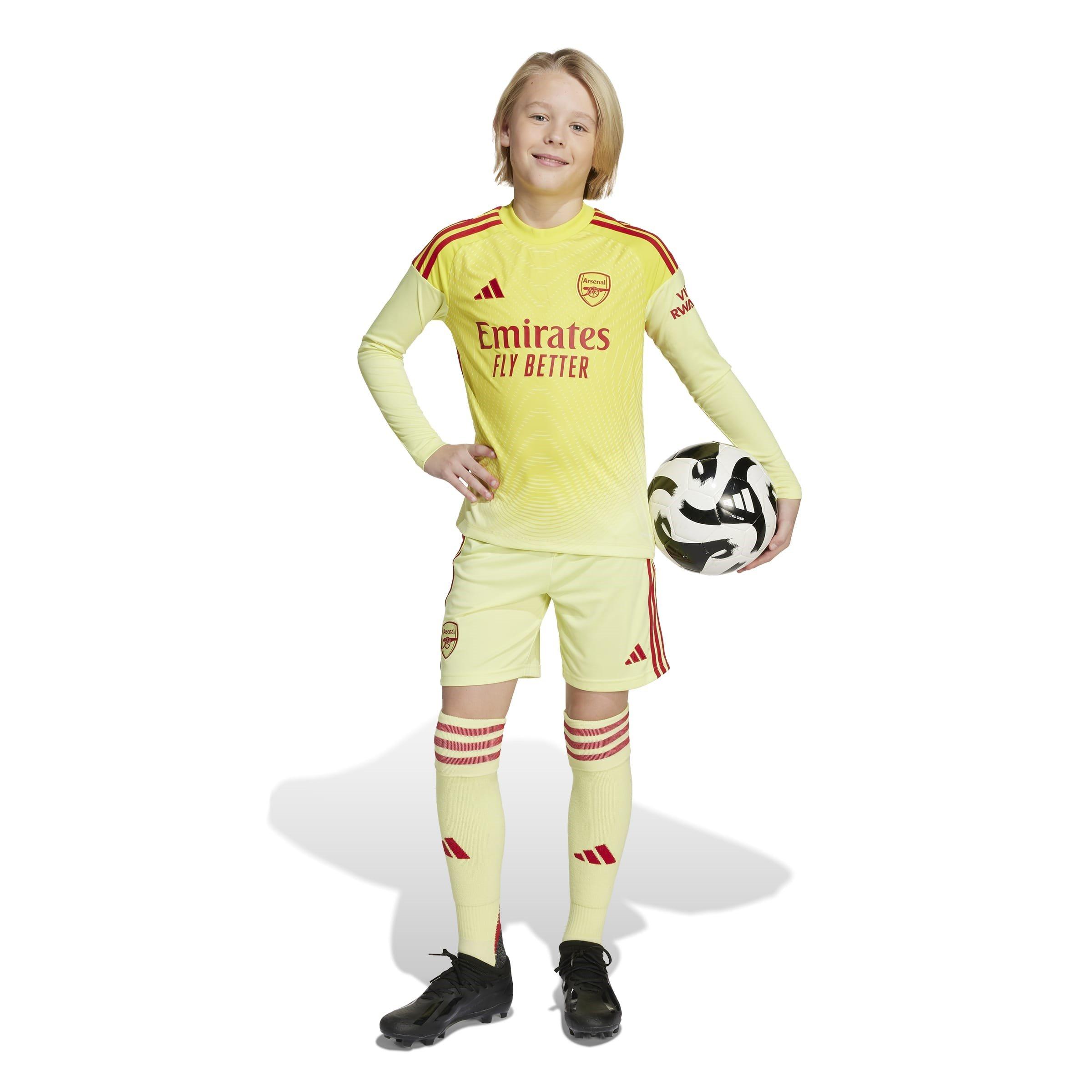 Yellow - adidas - Arsenal Long Sleeve Goalkeeper Shirt 2025 2026 Juniors - 7