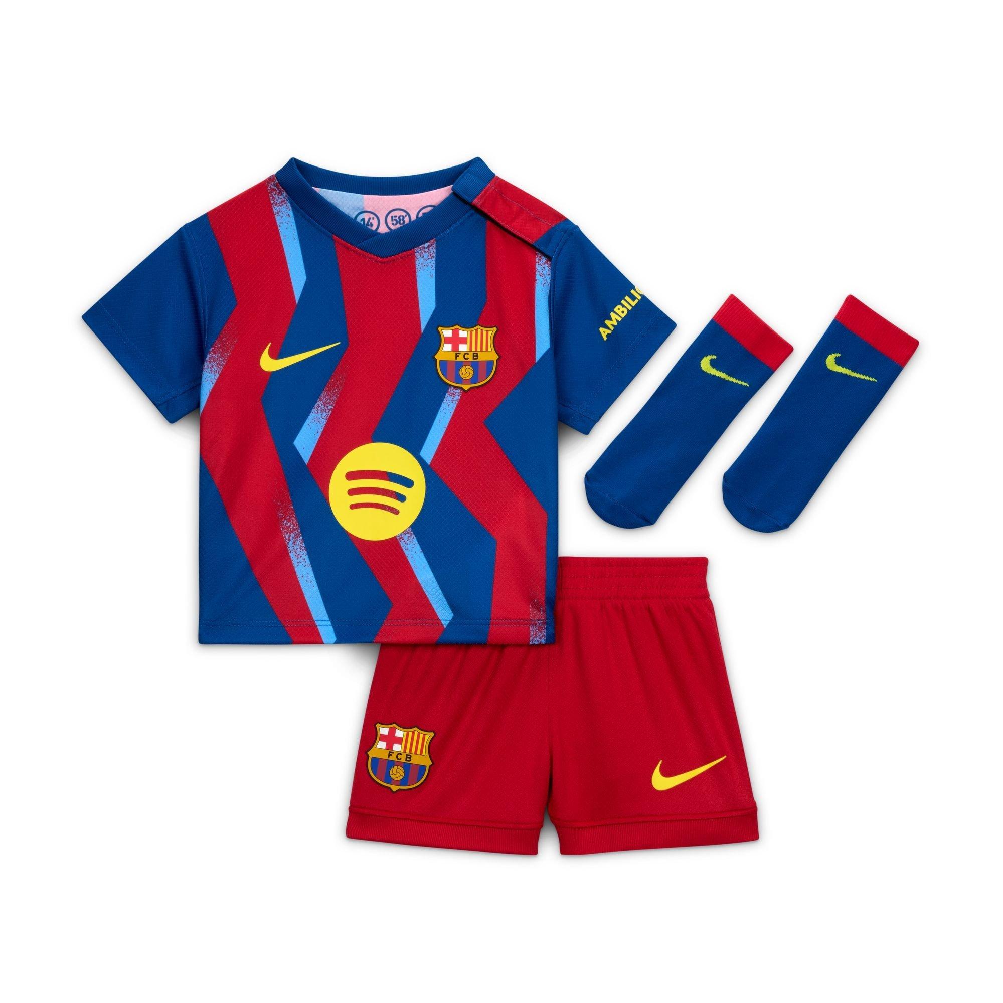 Blue/ Yellow - Nike - Barcelona Fourth Babykit 25/26 Babies - 1