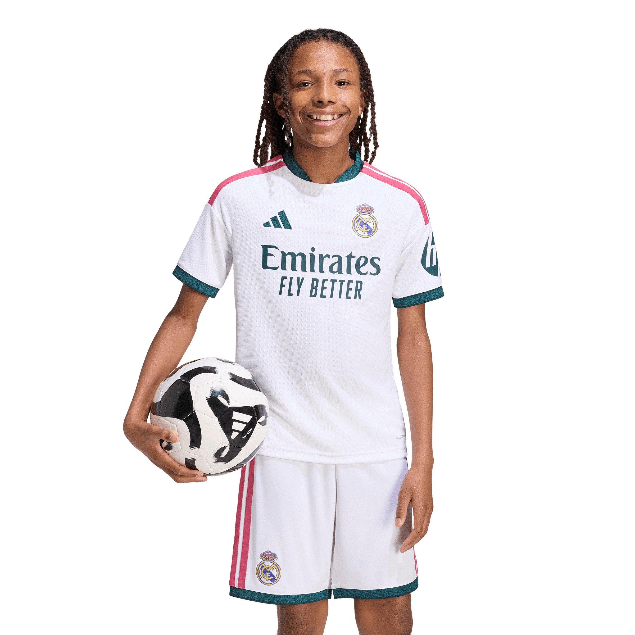White/Green - adidas - Real Madrid 26/27 Junior Home Jersey - 5