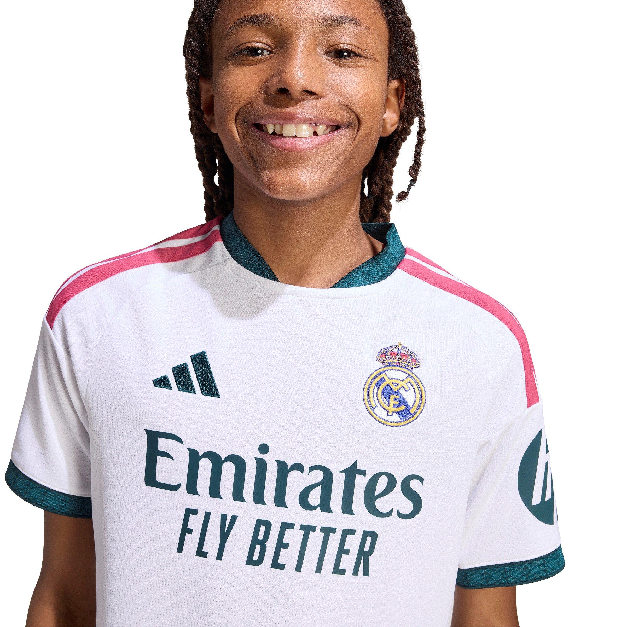 White/Green - adidas - Real Madrid 26/27 Junior Home Jersey - 8