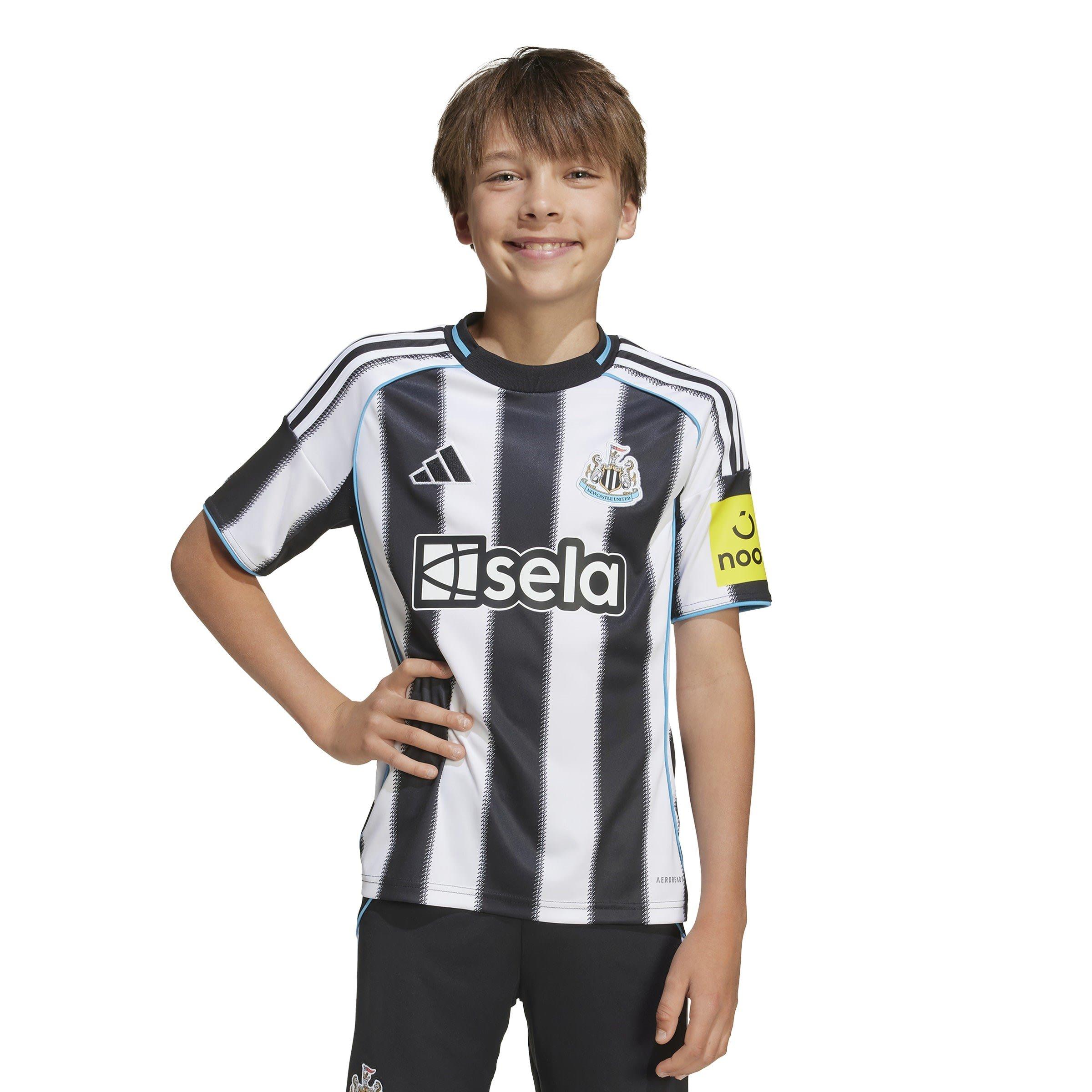 Black/White - adidas - Newcastle United Home Shirt 2025 2026 Juniors - 5
