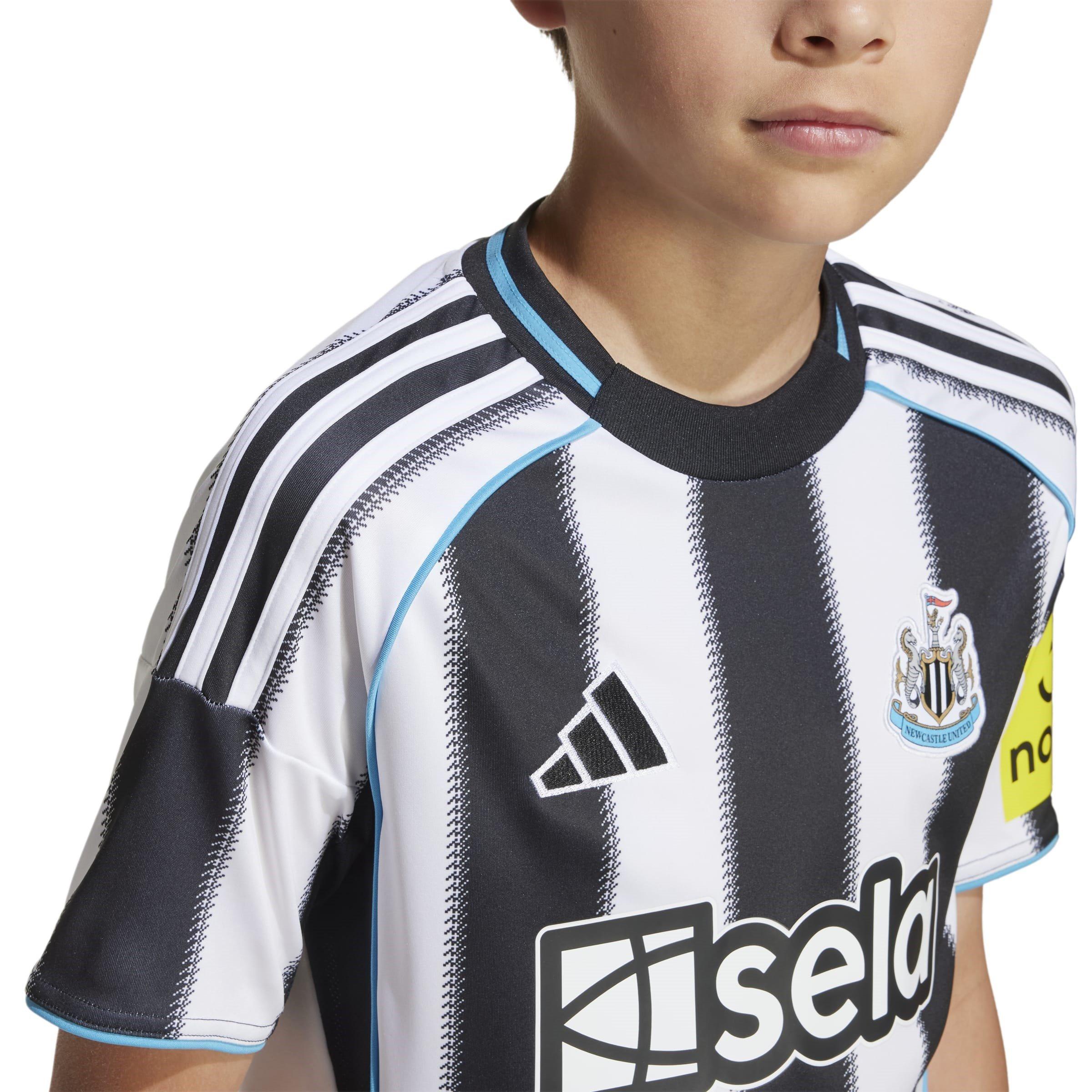 Black/White - adidas - Newcastle United Home Shirt 2025 2026 Juniors - 8