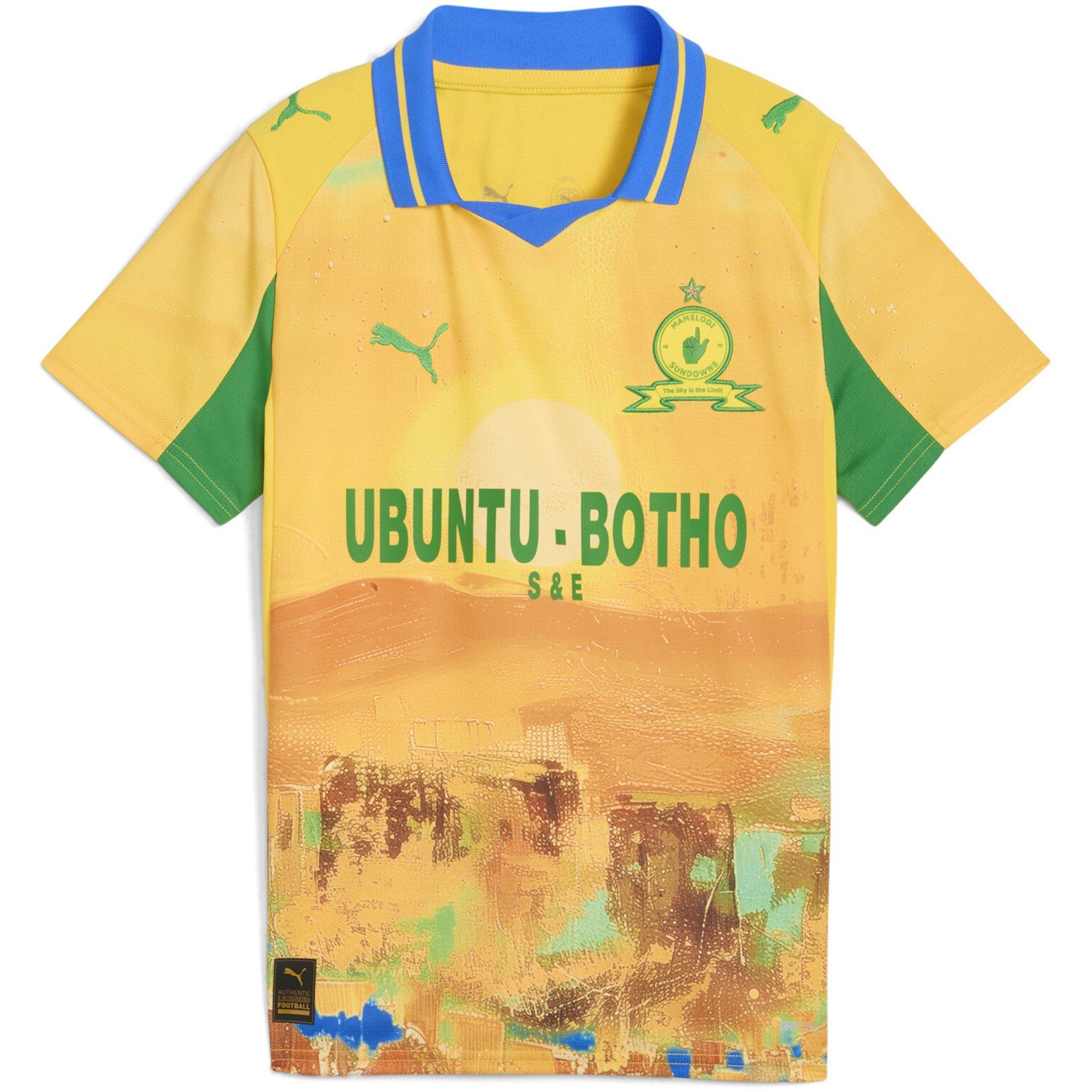 Yellow/Green - Puma - x KidsSuper Mamelodi Sundowns Home Shirt 2025 2026 Juniors - 1