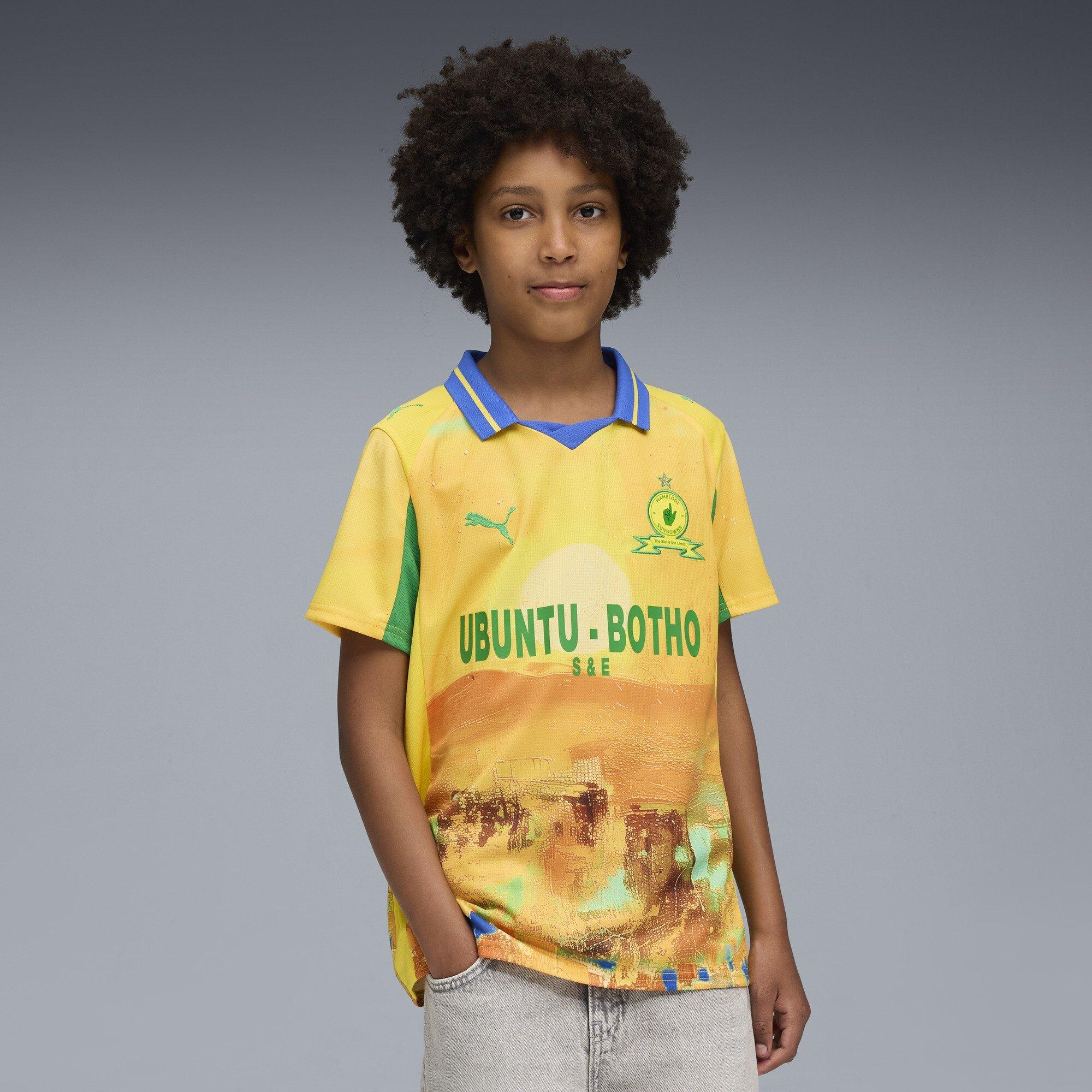 Yellow/Green - Puma - x KidsSuper Mamelodi Sundowns Home Shirt 2025 2026 Juniors - 3