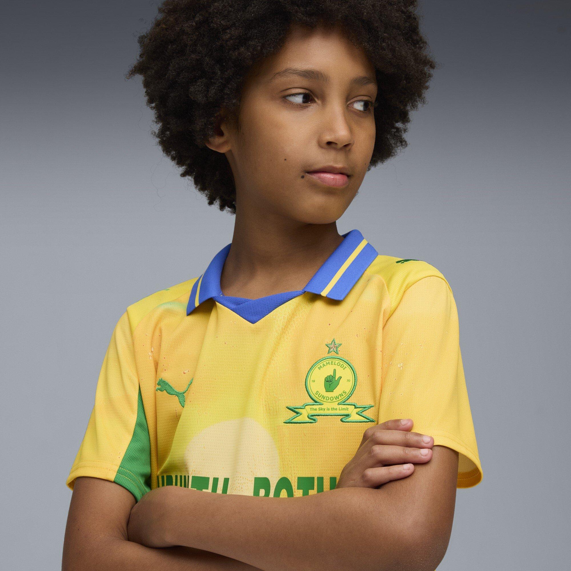 Yellow/Green - Puma - x KidsSuper Mamelodi Sundowns Home Shirt 2025 2026 Juniors - 5