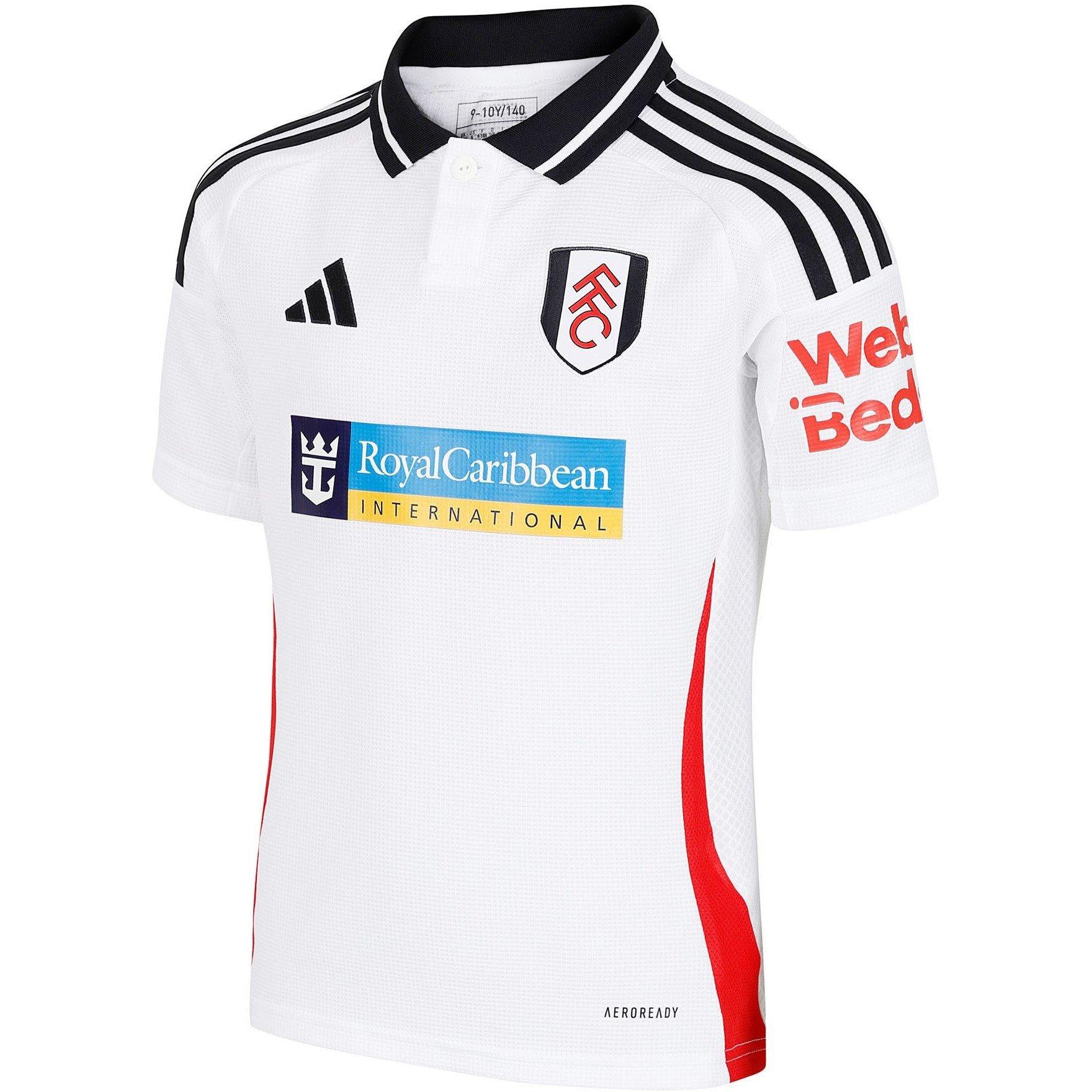 Bijela - adidas - Fulham Home Shirt 2024 2025 Juniors - 3