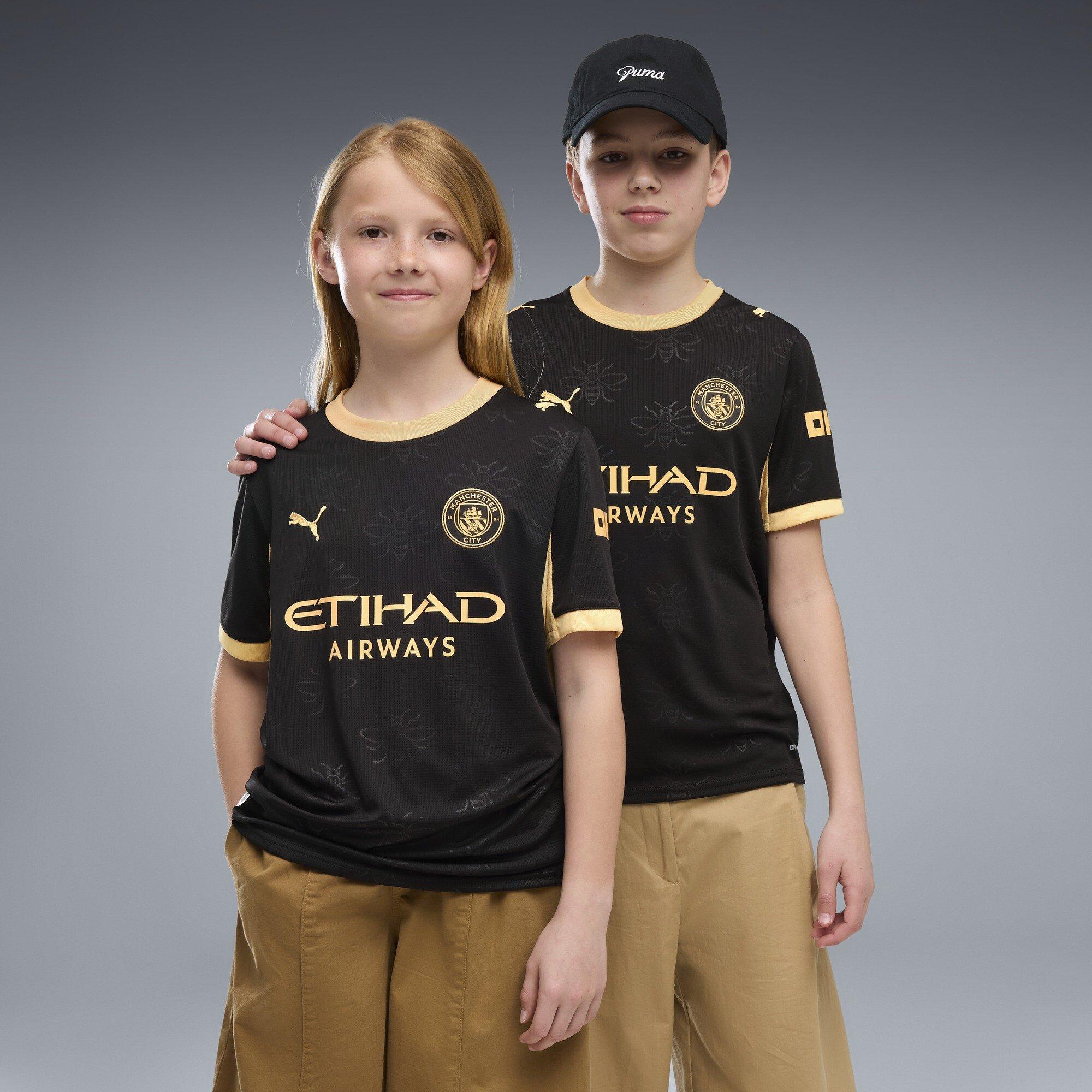 Black/Flaxen - Puma - Manchester City Away Shirt 2026/27 Juniors - 3
