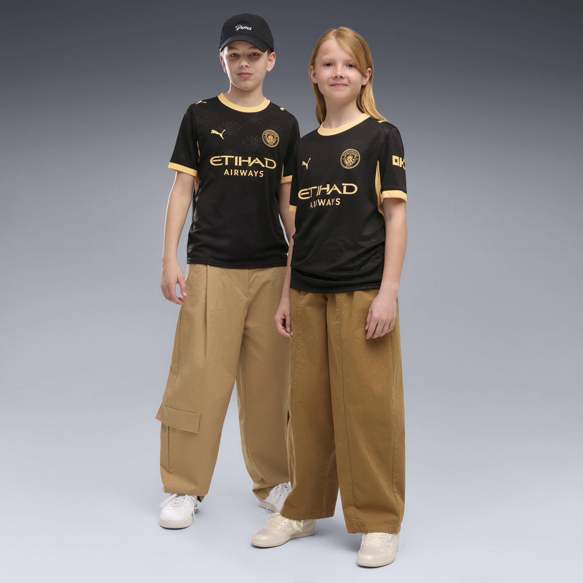 Black/Flaxen - Puma - Manchester City Away Shirt 2026/27 Juniors - 6