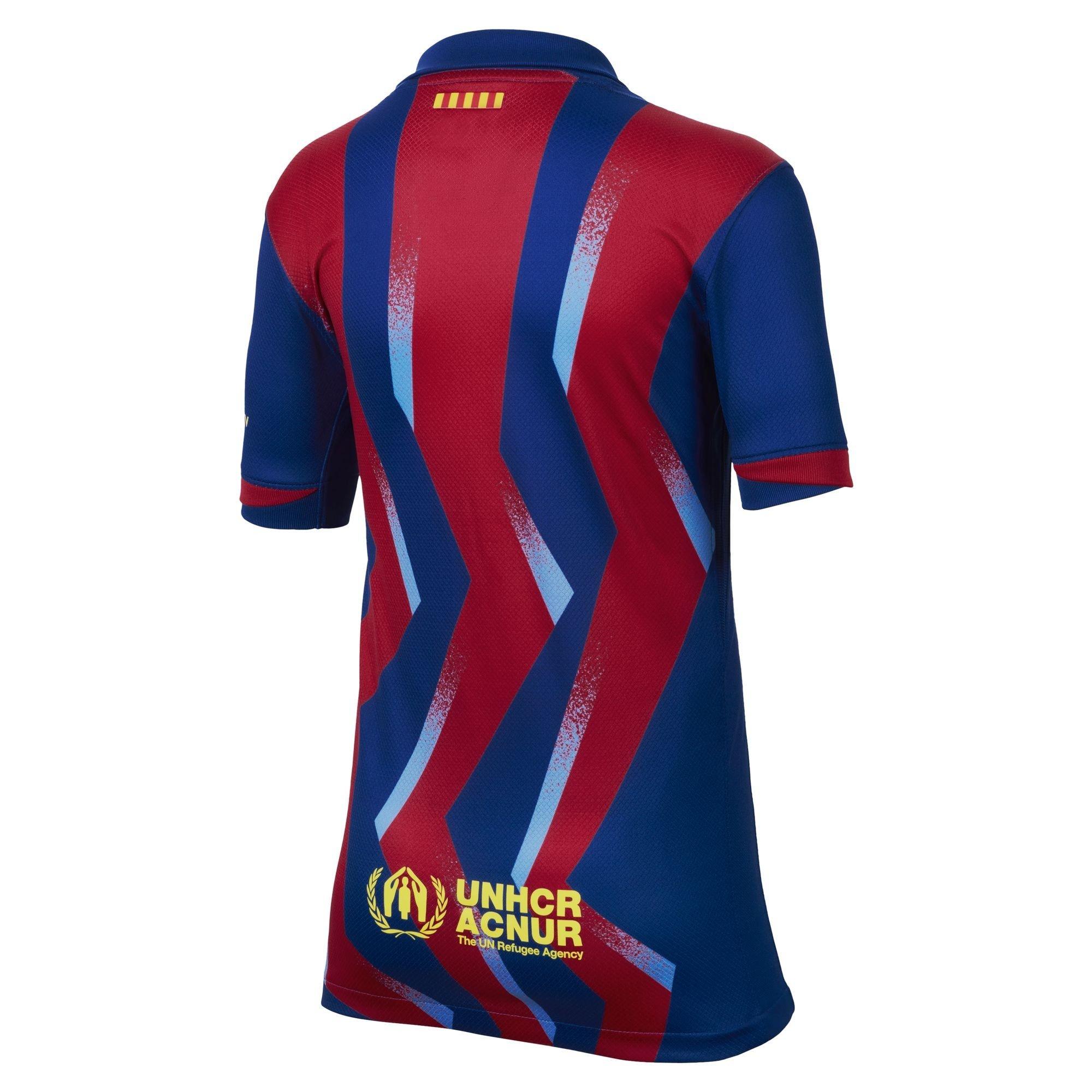 Blue/ Yellow - Nike - Barcelona Fourth Shirt 25/26 Juniors - 2