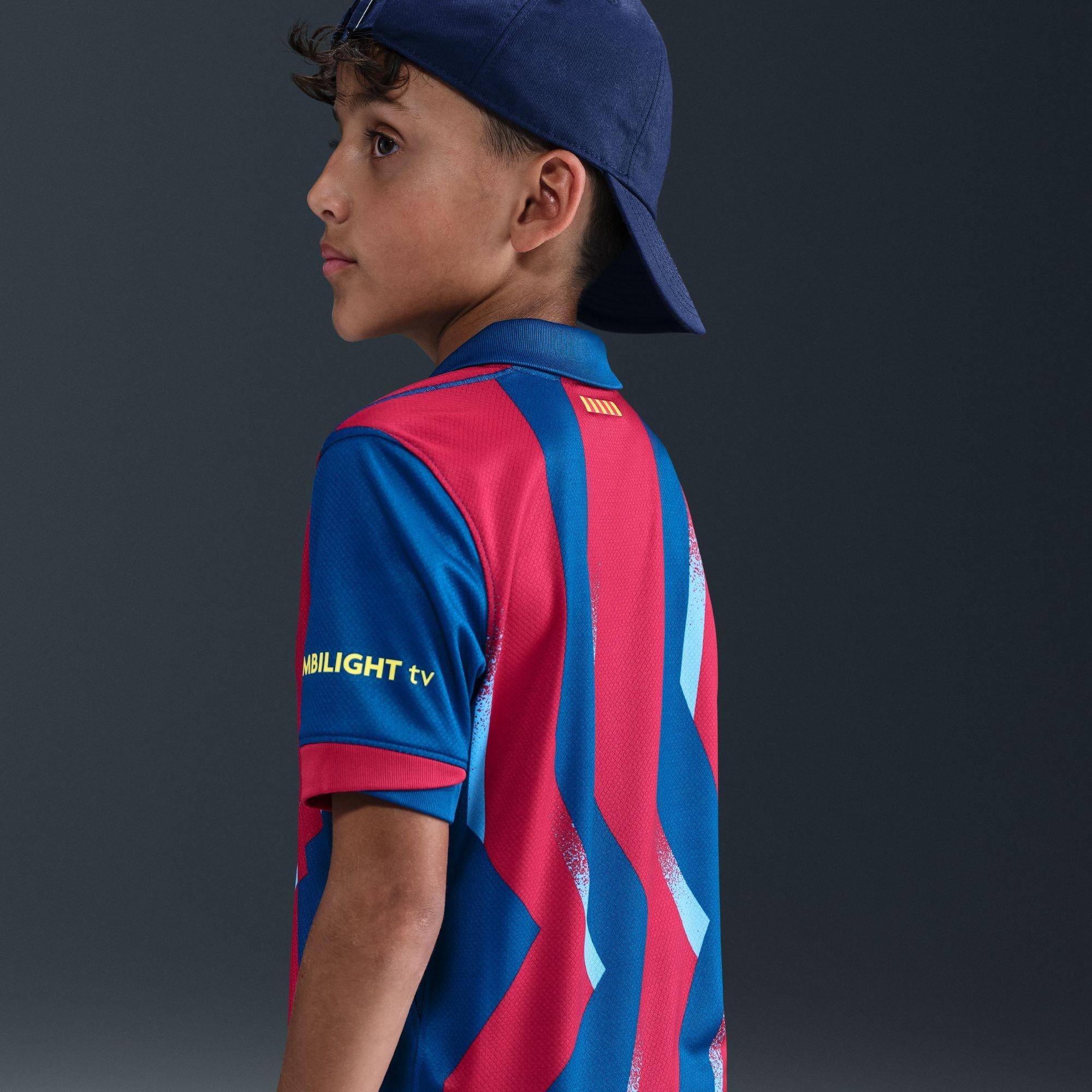 Blue/ Yellow - Nike - Barcelona Fourth Shirt 25/26 Juniors - 12