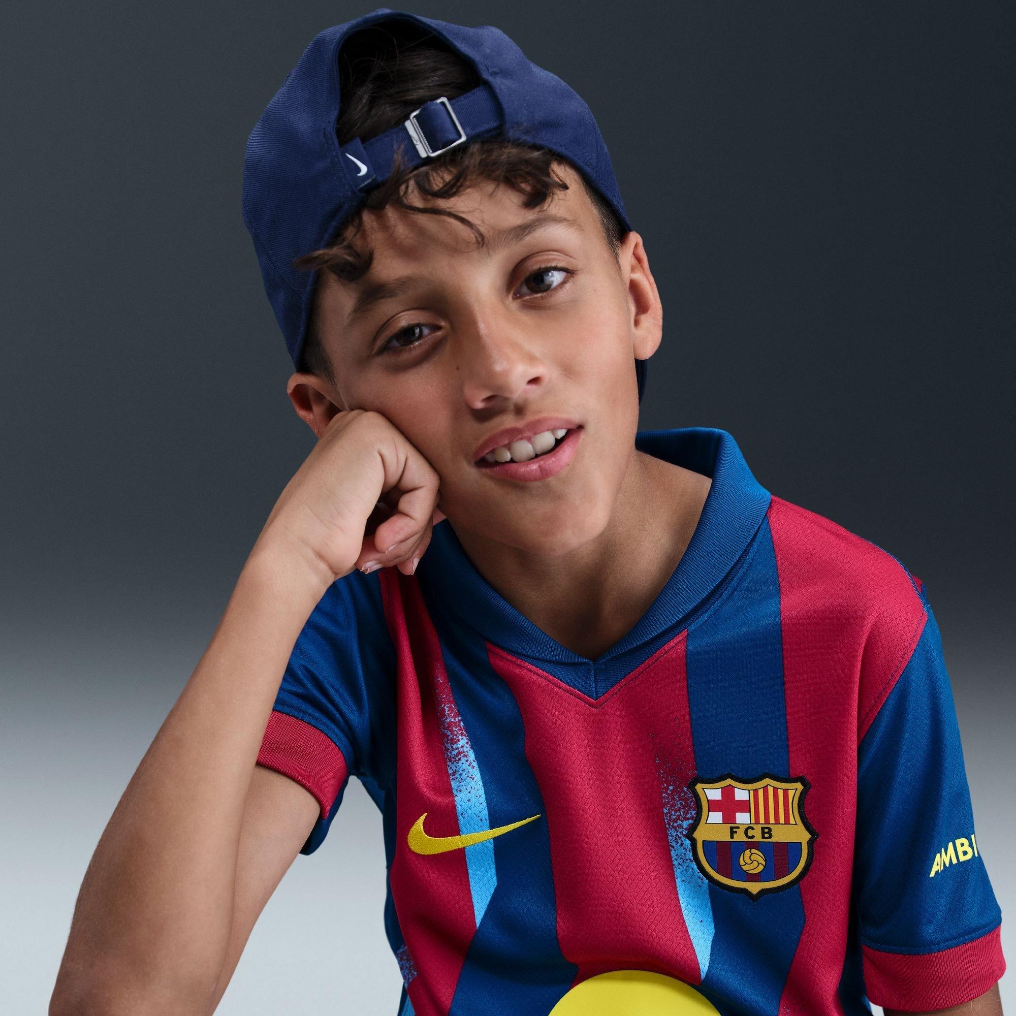 Blue/ Yellow - Nike - Barcelona Fourth Shirt 25/26 Juniors - 13