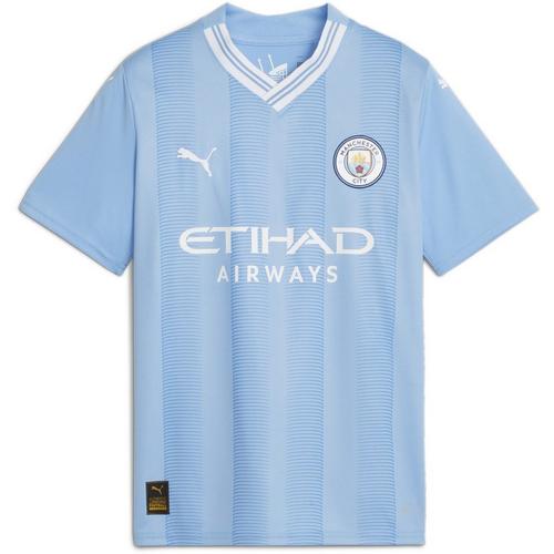 Lt.Blue/White - Puma - Manchester City Home Juniors Shirt 2023 2024 - 1