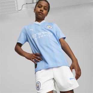Lt.Blue/White - Puma - Manchester City Home Juniors Shirt 2023 2024 - 2