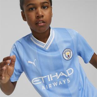 Lt.Blue/White - Puma - Manchester City Home Juniors Shirt 2023 2024 - 4