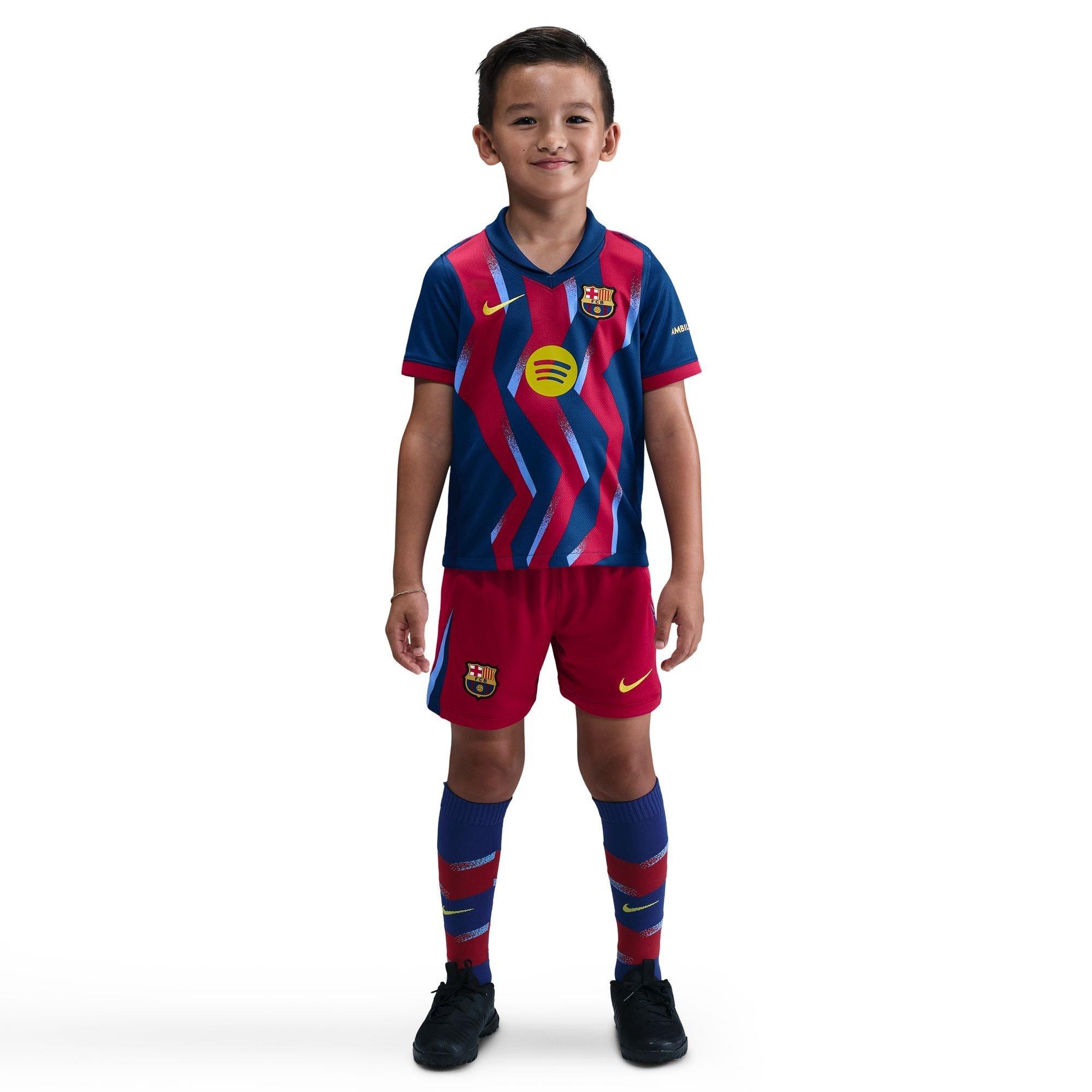 Blue/ Yellow - Nike - Barcelona Fourth Minikit 25/26 Infants - 3