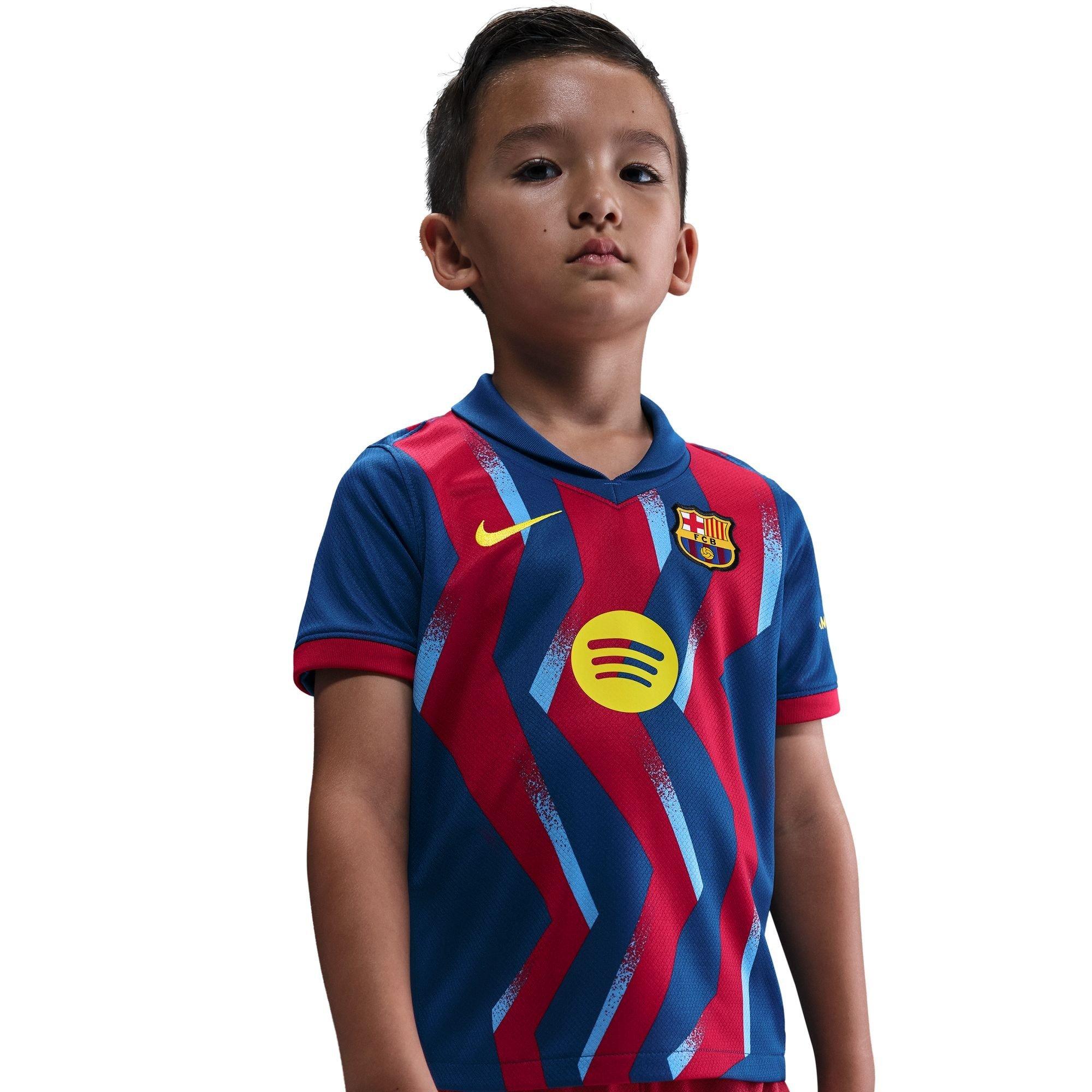 Blue/ Yellow - Nike - Barcelona Fourth Minikit 25/26 Infants - 5