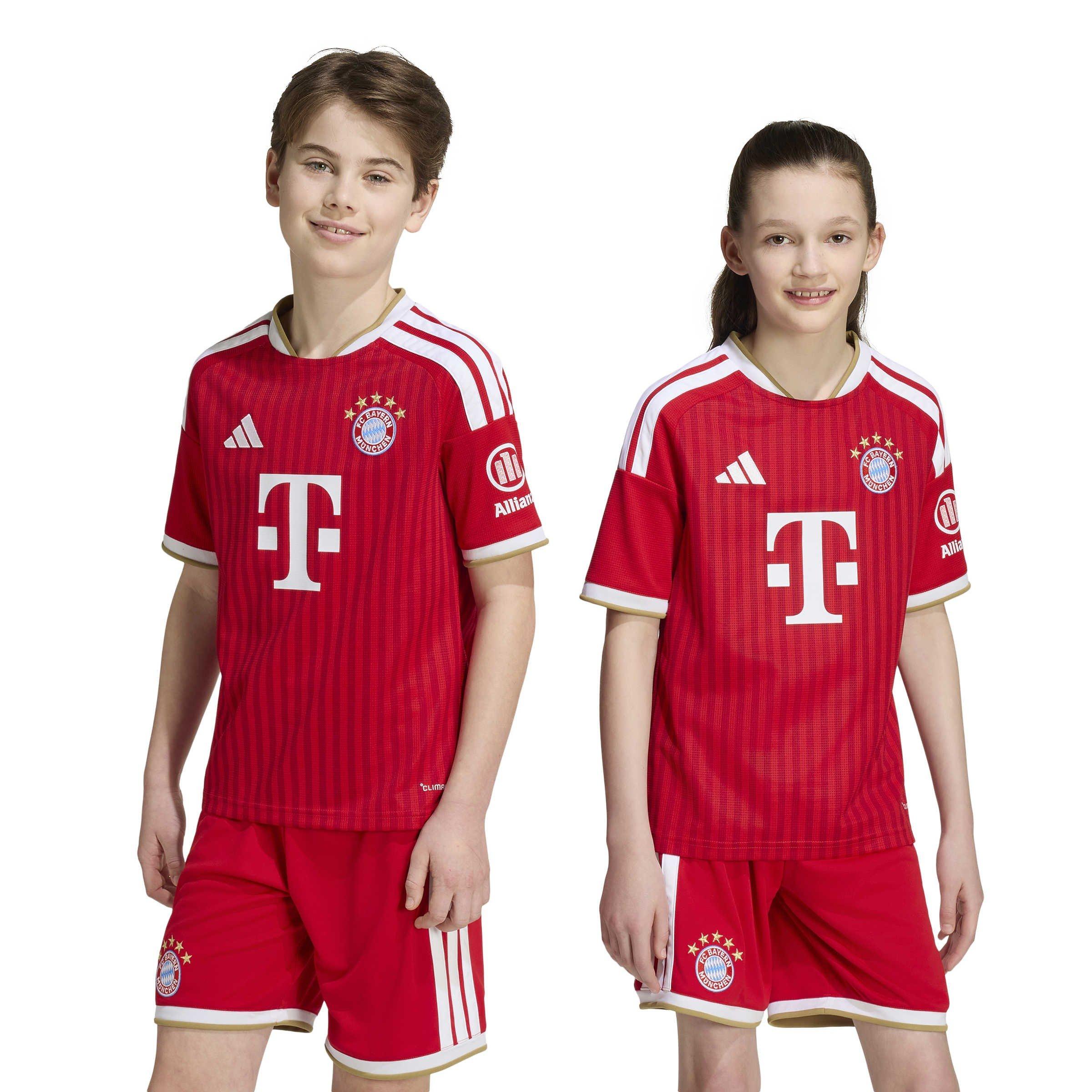 Scarlet/White - adidas - Kids' Home Football Shirt - 3
