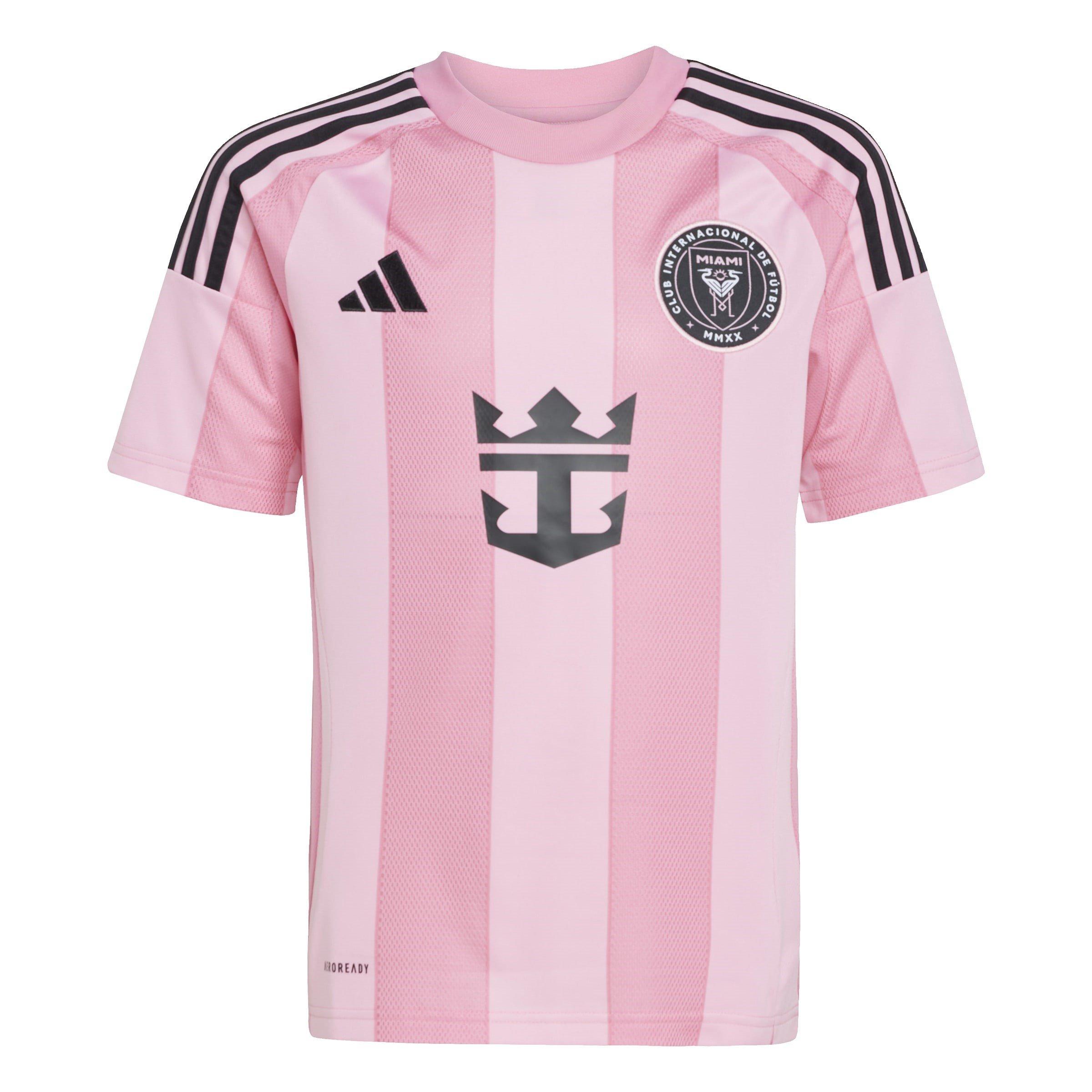 Adidas Boys Inter Miami Messi Home Shirt 2025 2026 Juniors - Easy Pink - 7-8 Years