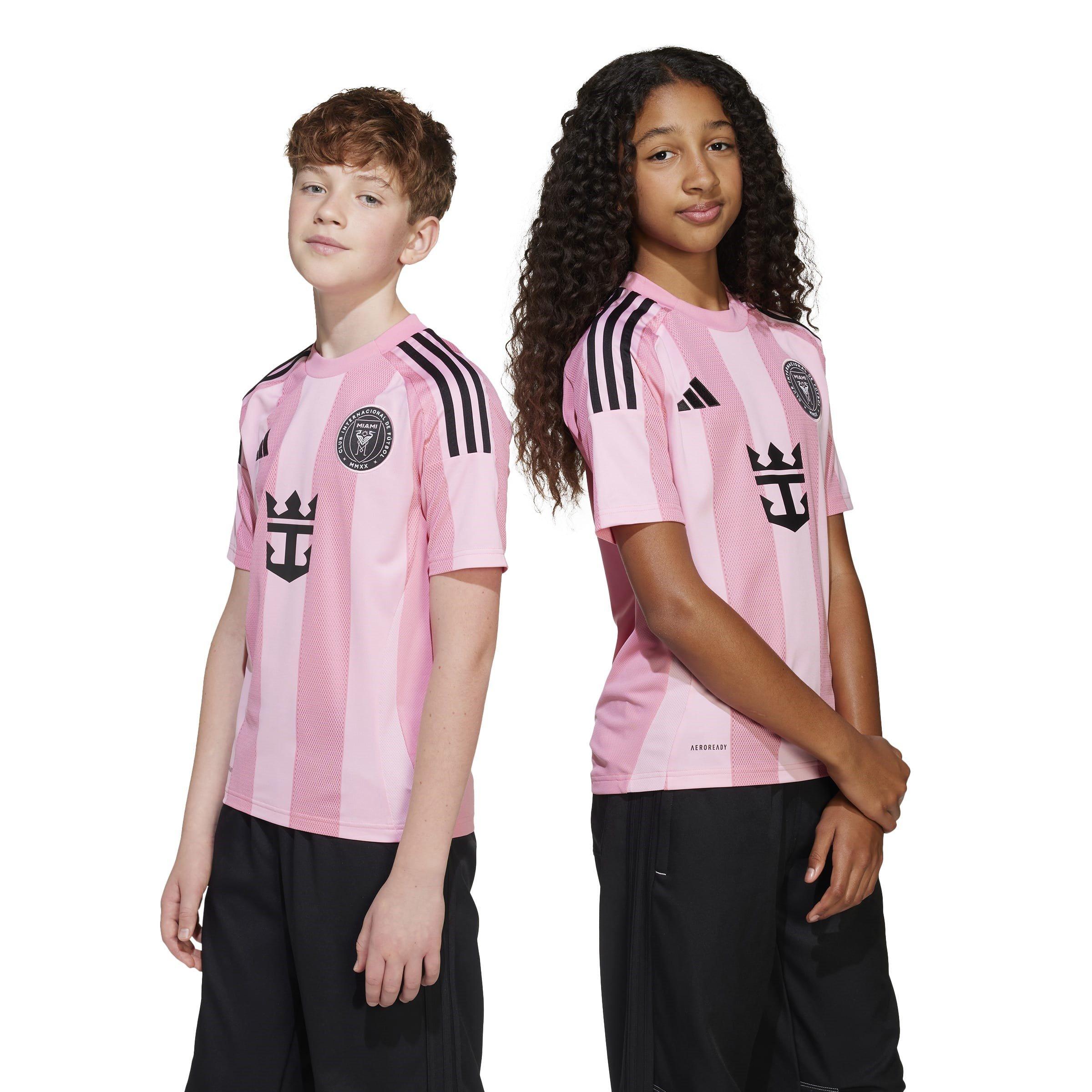 Einfach Pink - adidas - Inter Miami Messi Home Shirt 2025 2026 Juniors - 3