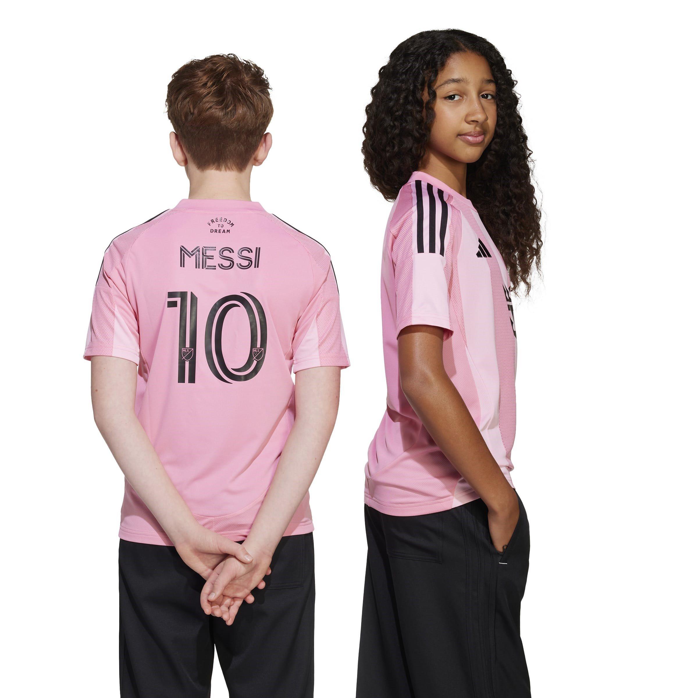 Einfach Pink - adidas - Inter Miami Messi Home Shirt 2025 2026 Juniors - 4