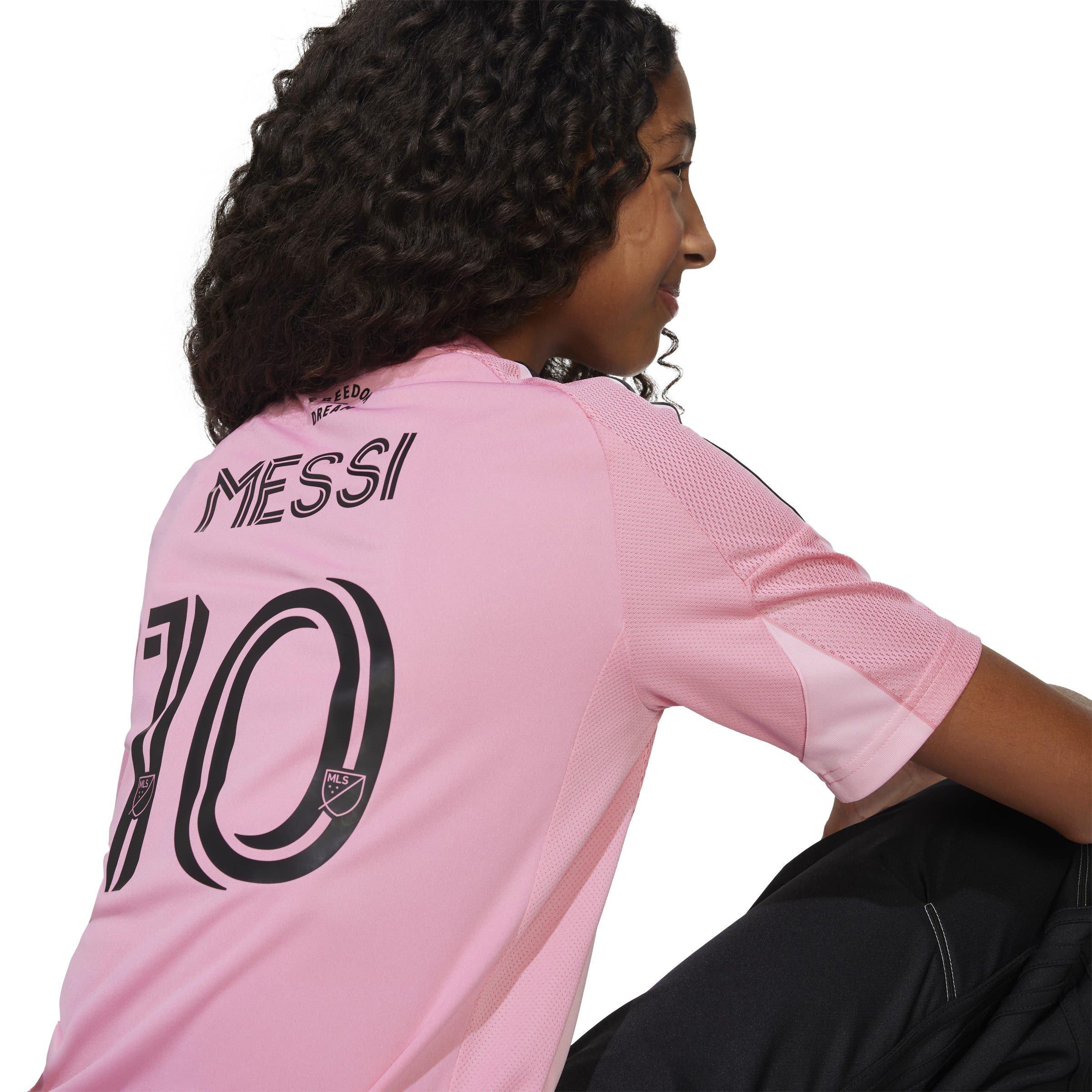 Einfach Pink - adidas - Inter Miami Messi Home Shirt 2025 2026 Juniors - 9
