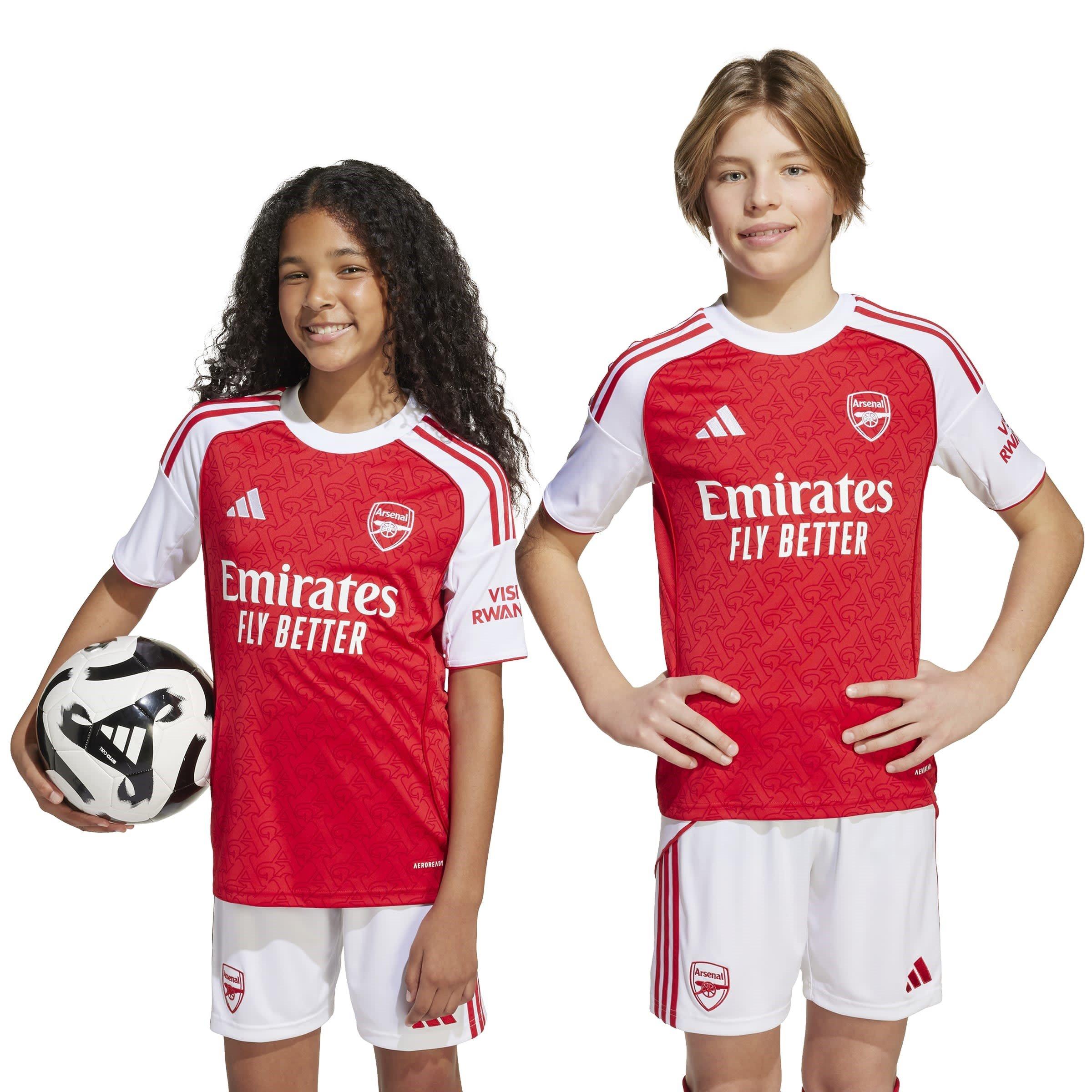 Scarlet/White - adidas - Kids' Arsenal Home Replica Football Shirt - 3