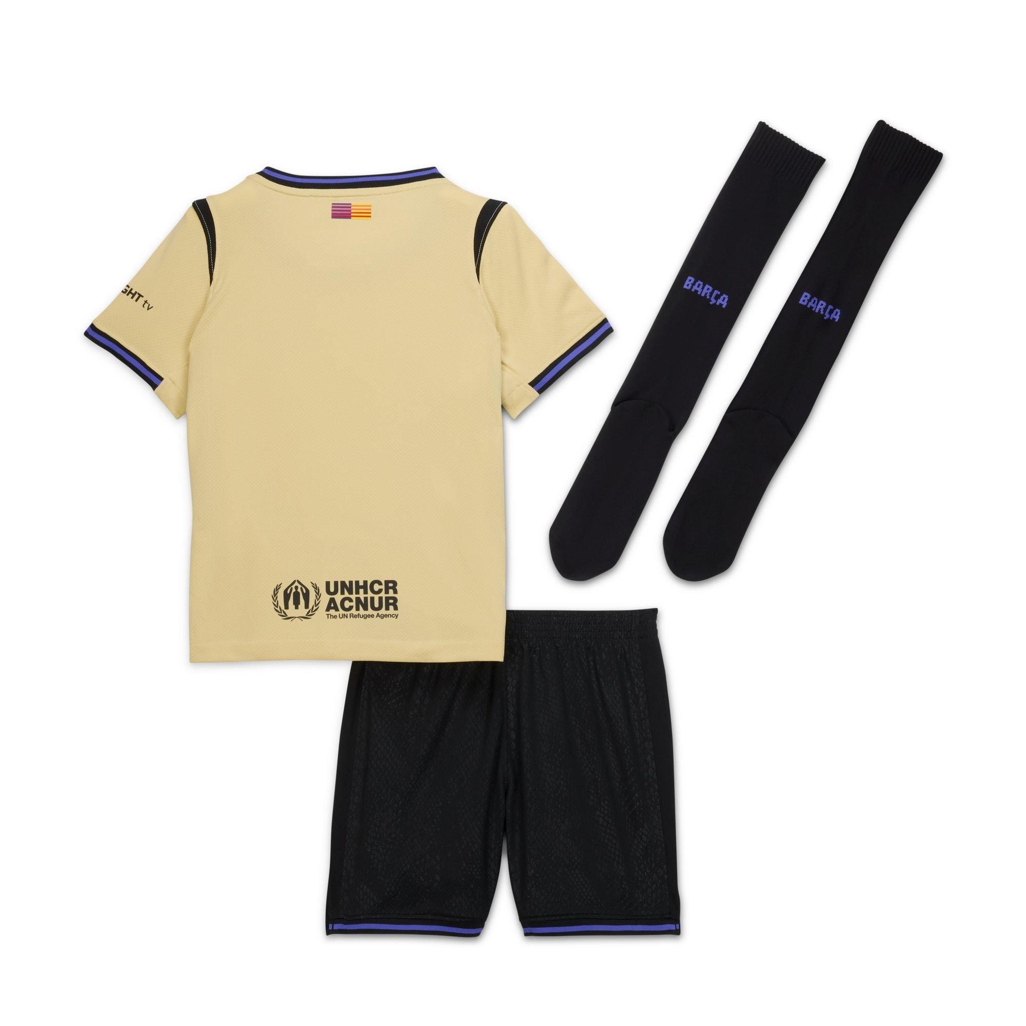 Goud/Paars - Nike - Barcelona Away Minikit 2025/26 Infants - 2