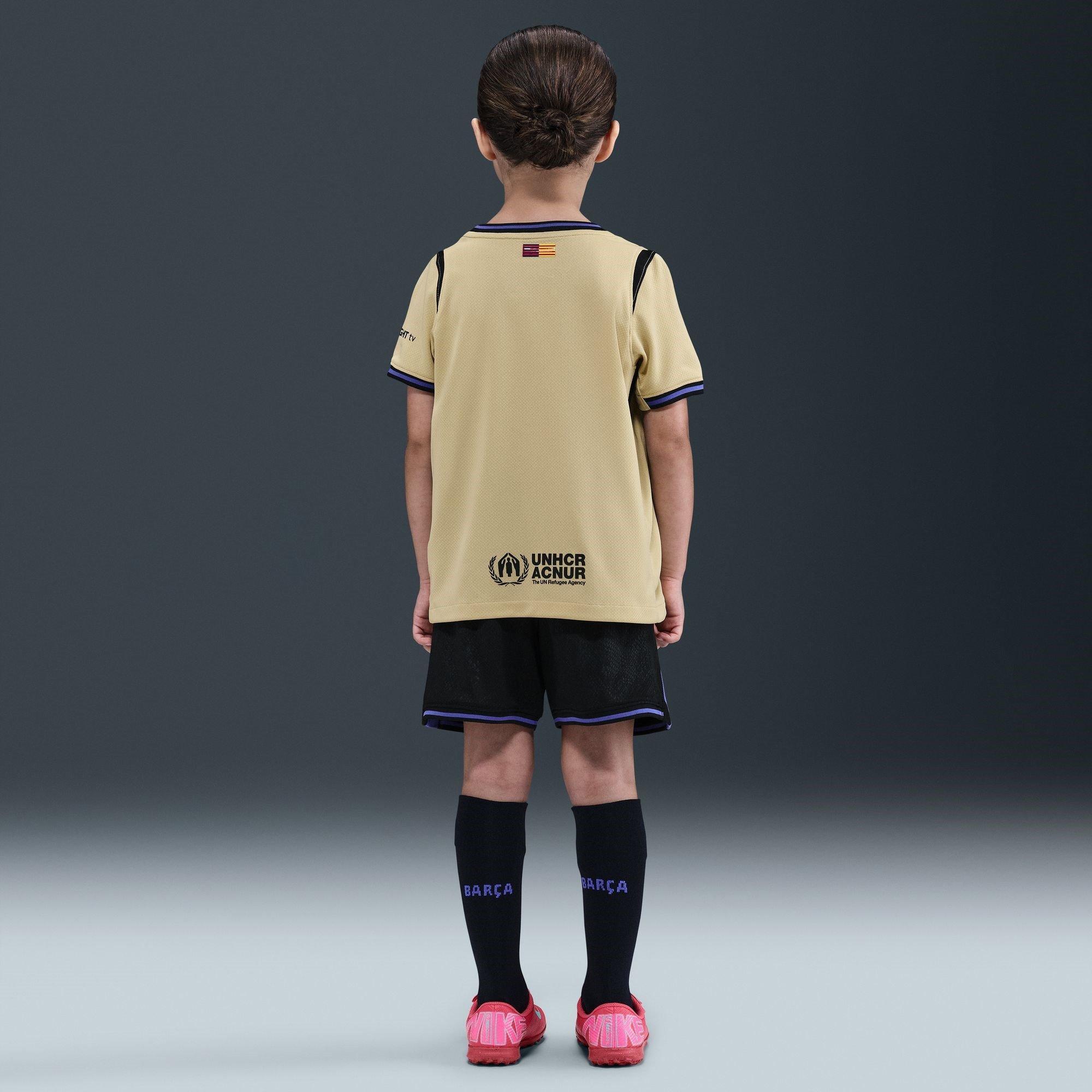 Goud/Paars - Nike - Barcelona Away Minikit 2025/26 Infants - 11