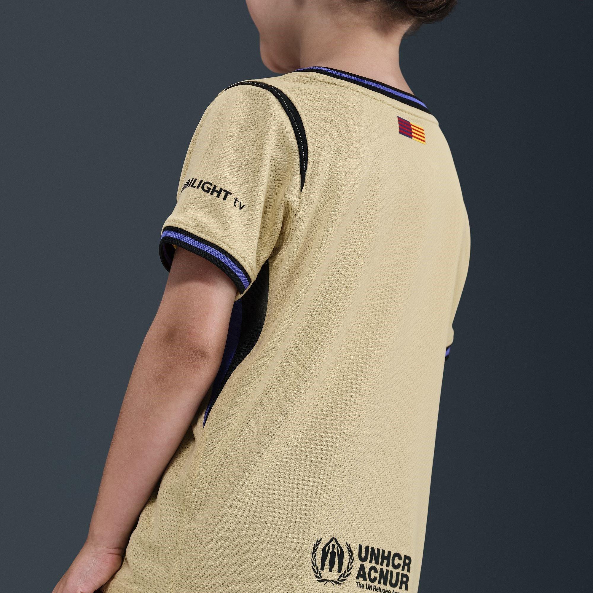 Goud/Paars - Nike - Barcelona Away Minikit 2025/26 Infants - 14