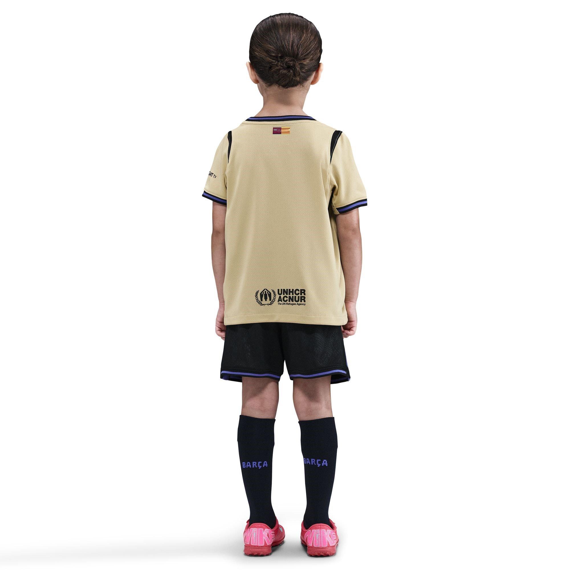 Goud/Paars - Nike - Barcelona Away Minikit 2025/26 Infants - 4