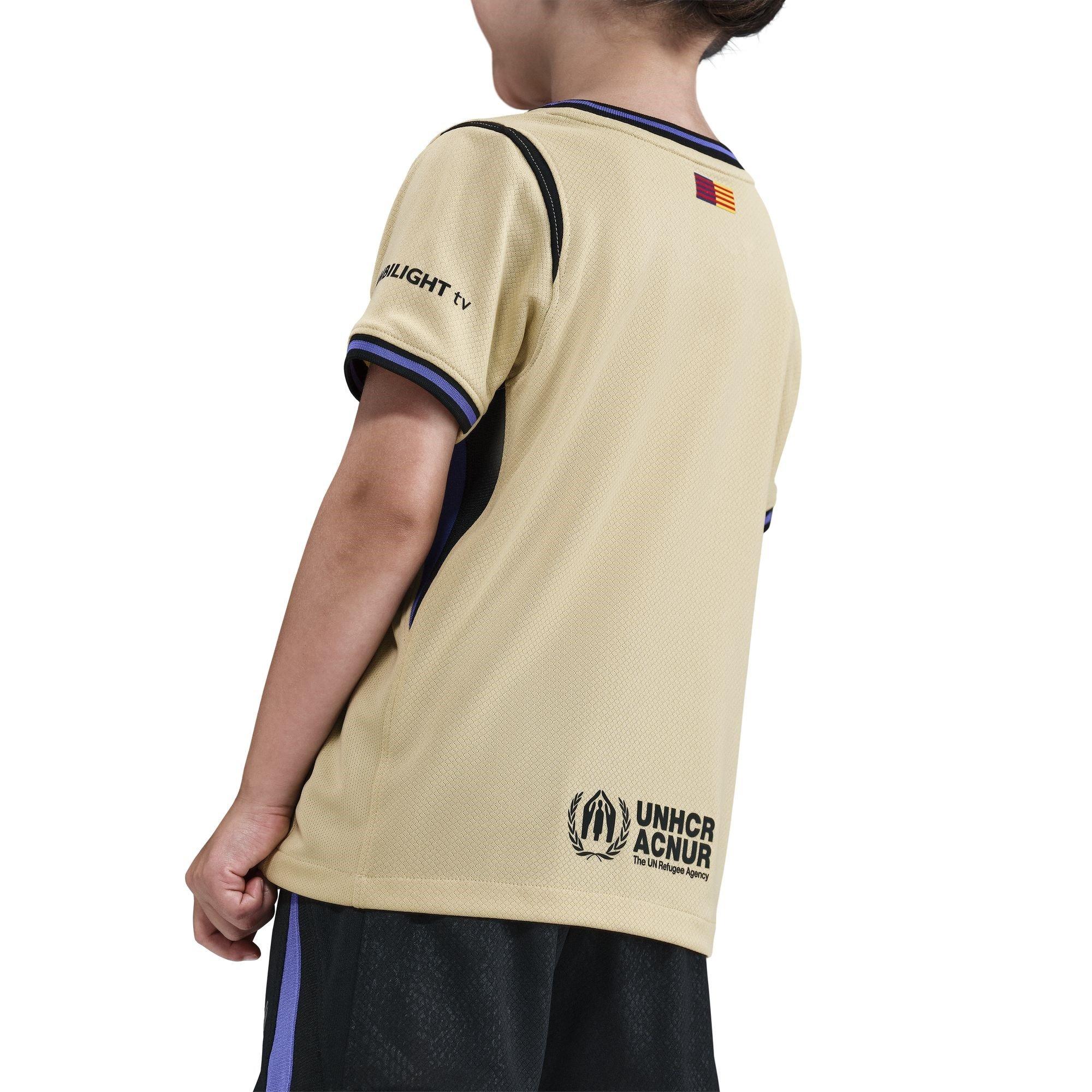 Goud/Paars - Nike - Barcelona Away Minikit 2025/26 Infants - 6
